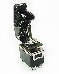 Safety Toggle Switch DPST 20 Amp "Carbon Fiber"