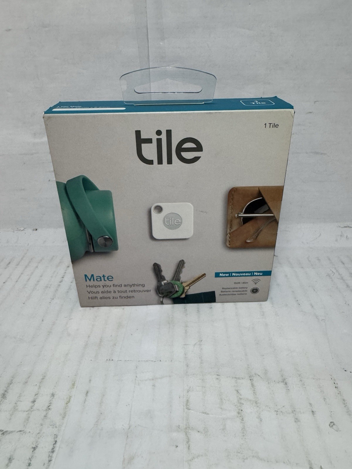 Tile Mate Bluetooth Tracker 1 Pack White RT-15001 New Sealed