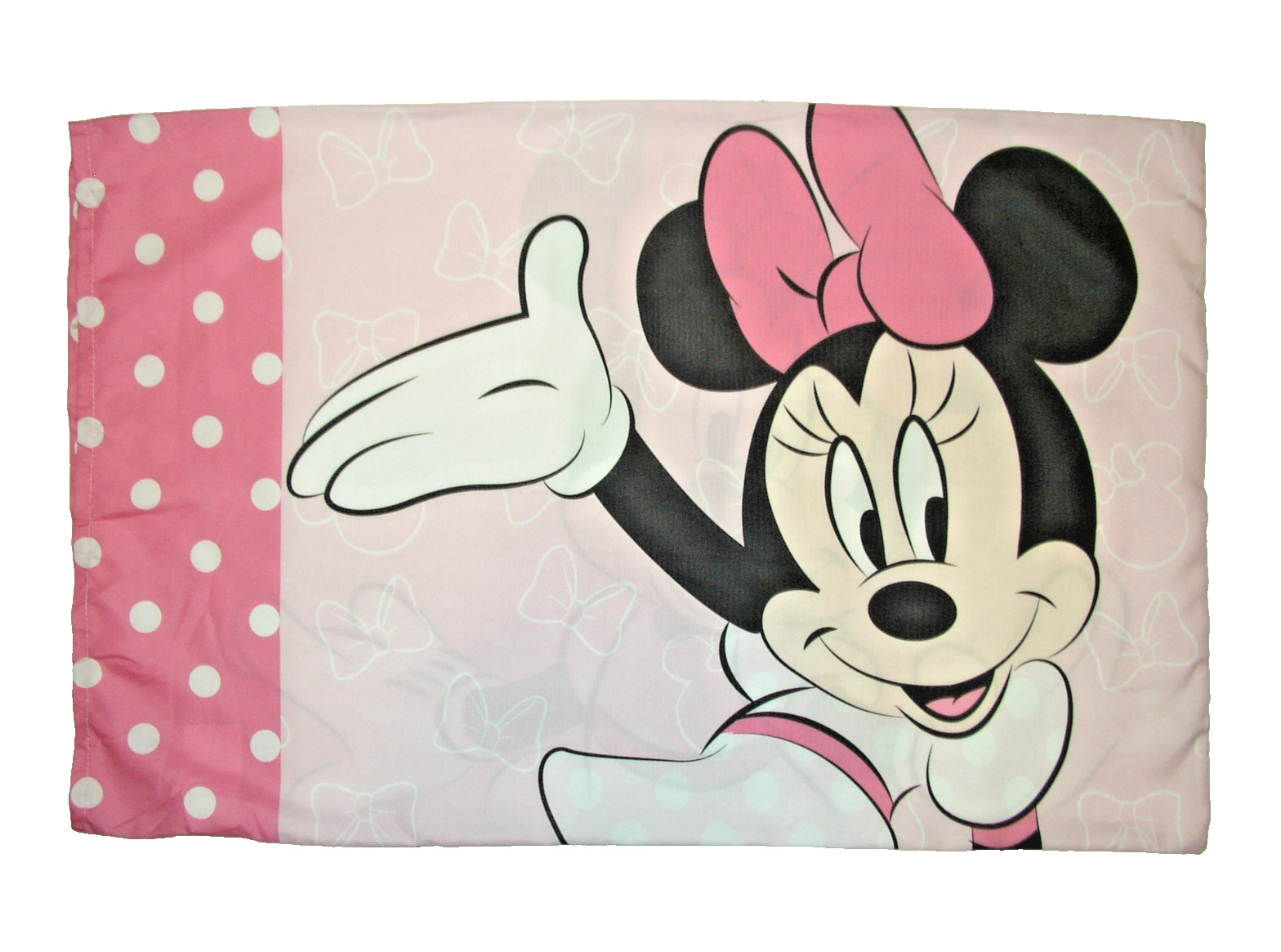 Disney Junior Minnie Mouse Pillowcase Pillow Case Double Sided Polyester