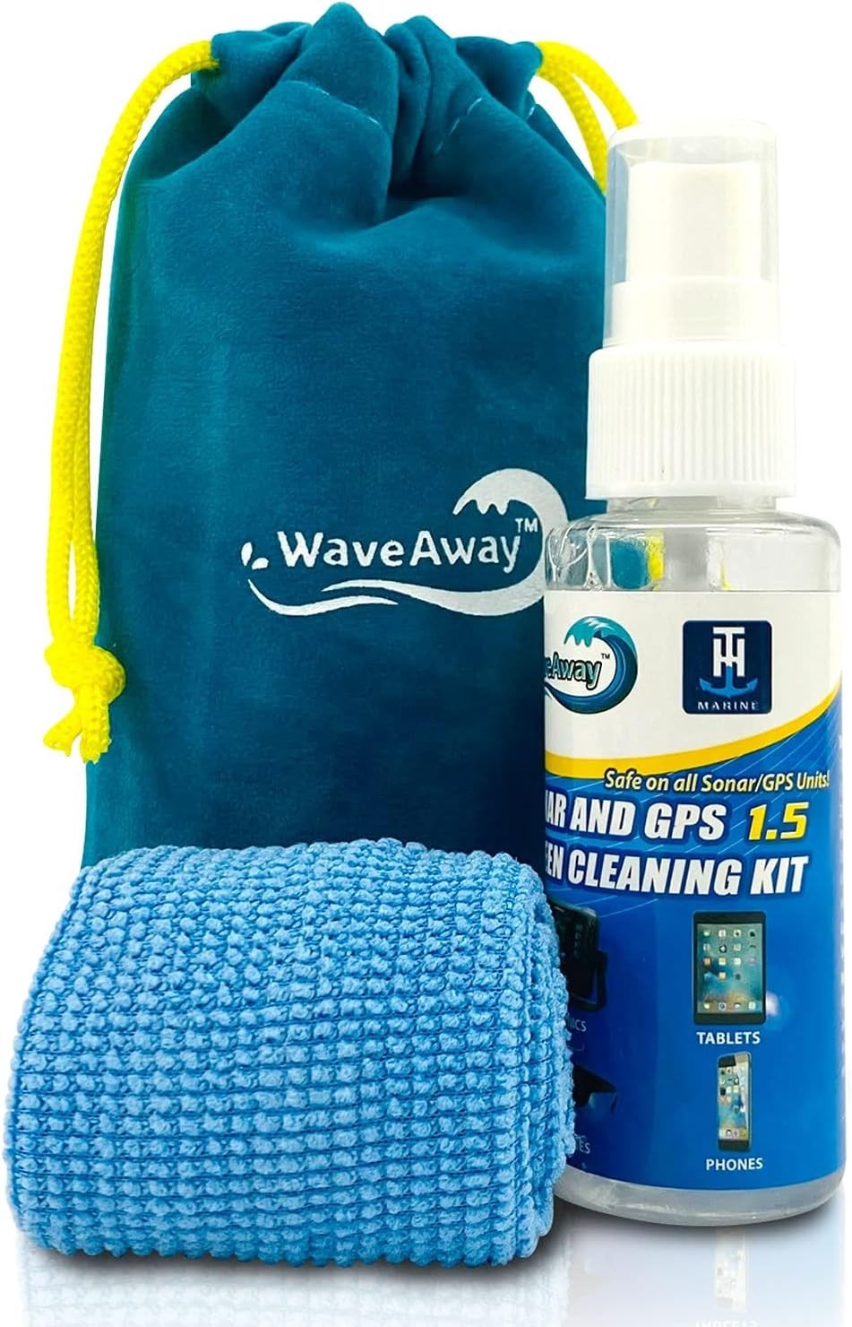 Versatile Wave Away Screen Cleaner - 1.5oz Ammonia-Free Solution for All Screens