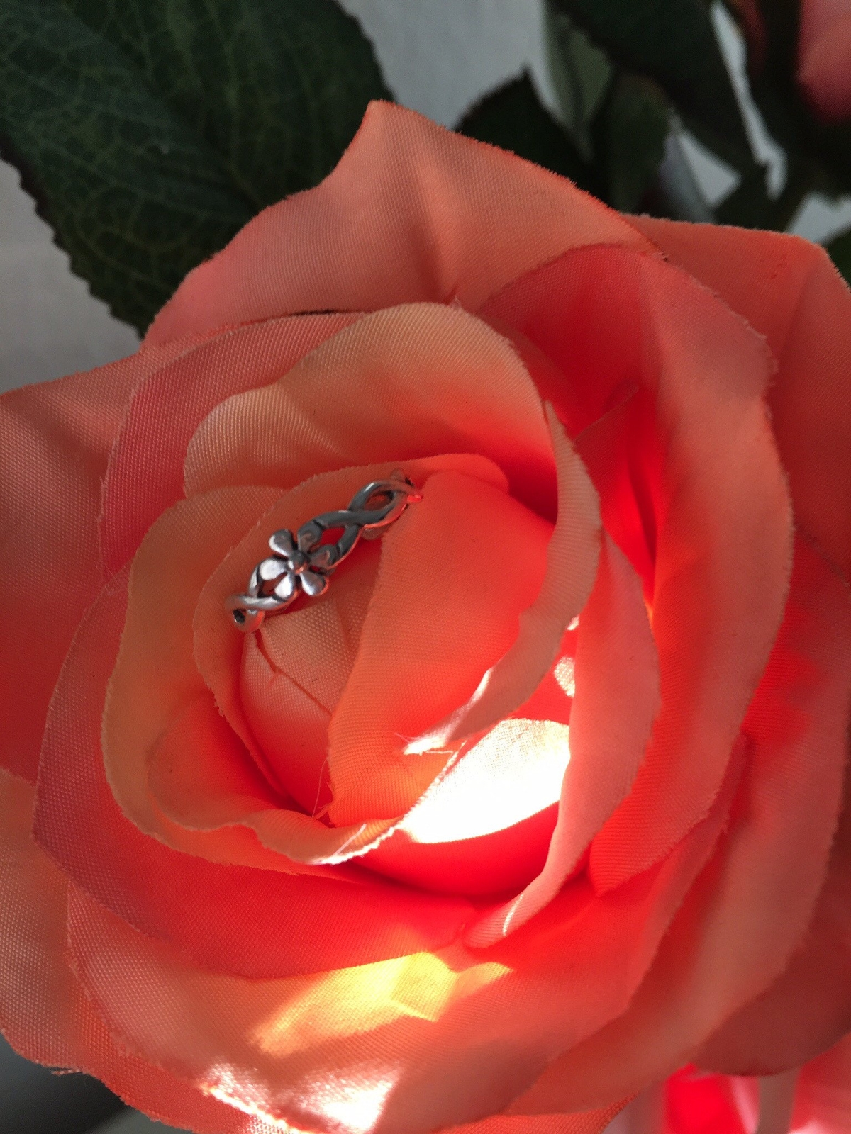 Sterling Silver Flower with Braided Band Toe Ring, Flower Ring, Silver Ring