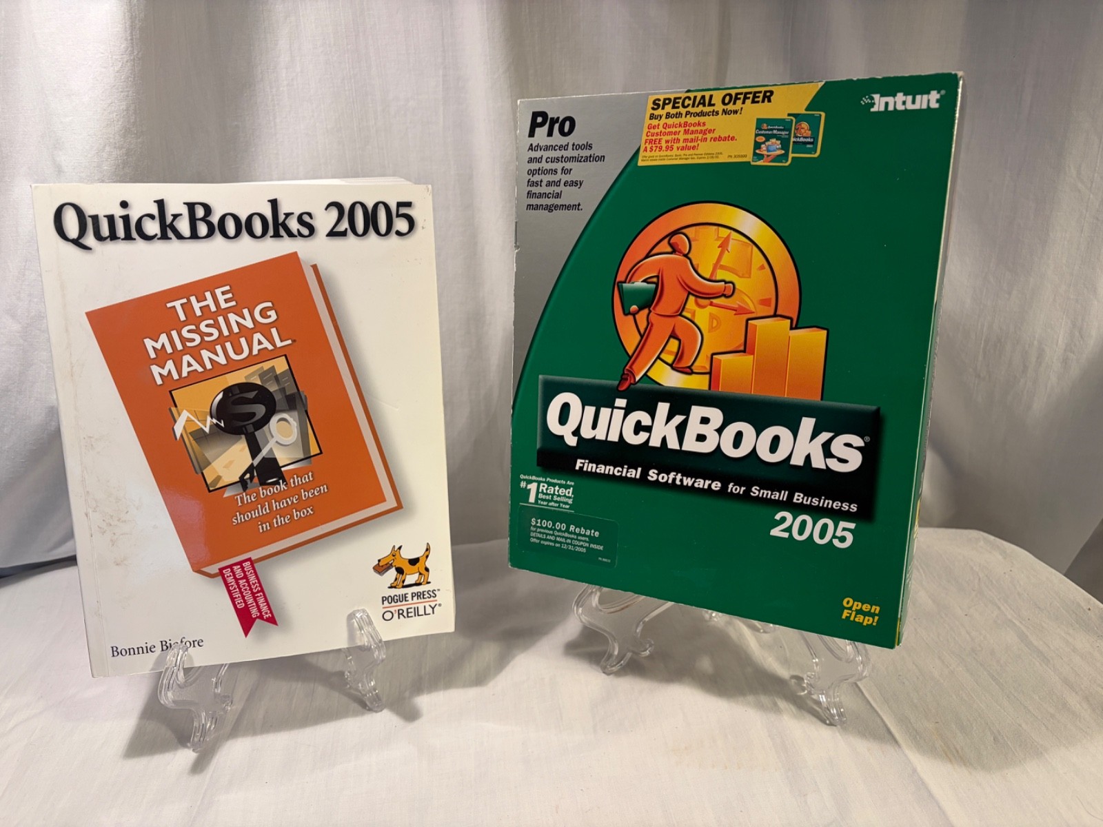 $$$ Reduced! Quickbooks 2005 Windows CD and Key and Extra User Manual