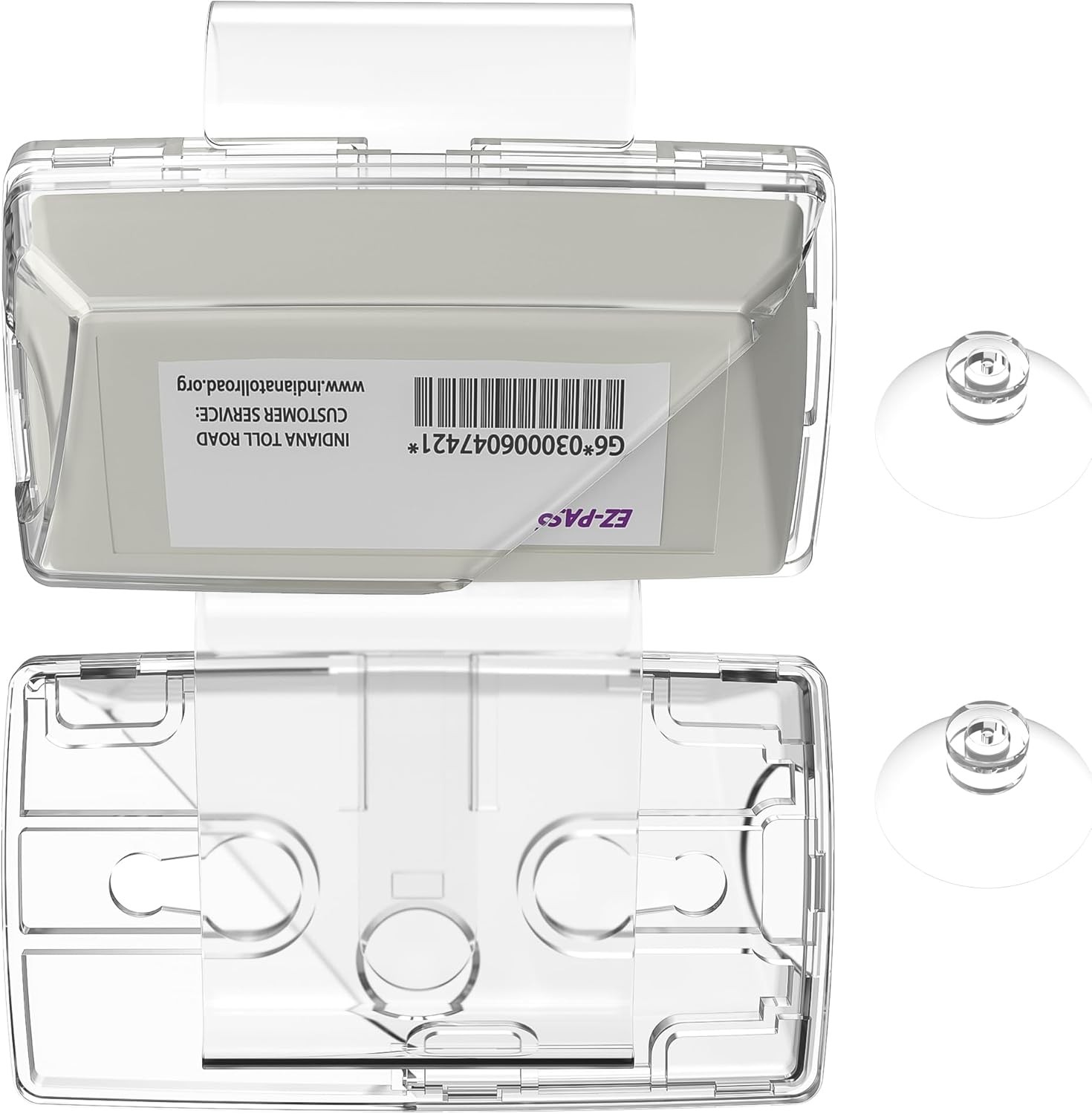2024 Upgraded EZ-Pass Holder - Strong Suction Cup Mount for Transparent