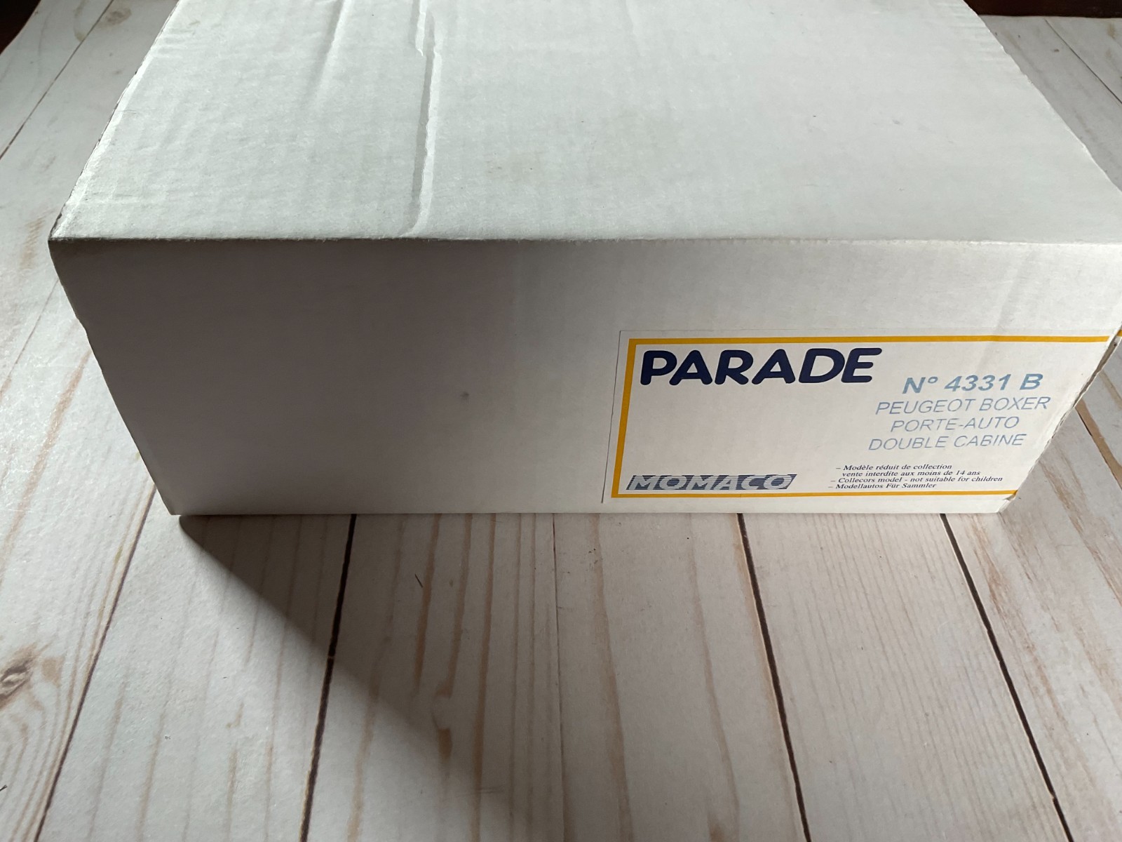 Parade Momaco No 4331 B Peugot Boxer Porte-Auto Double Cabine SEE PICS A1