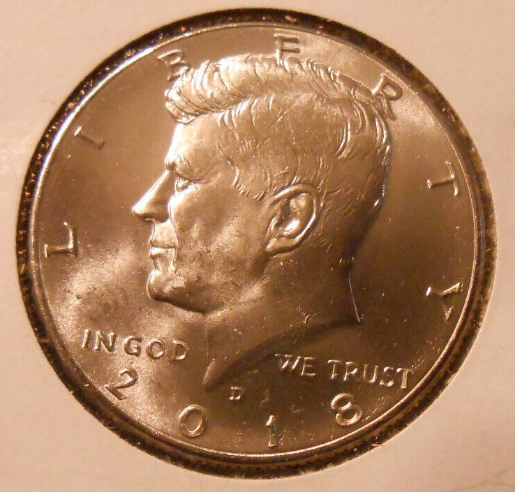 2018 P: Kennedy Half Dollar BU From Mint, Uncirculated #9213
