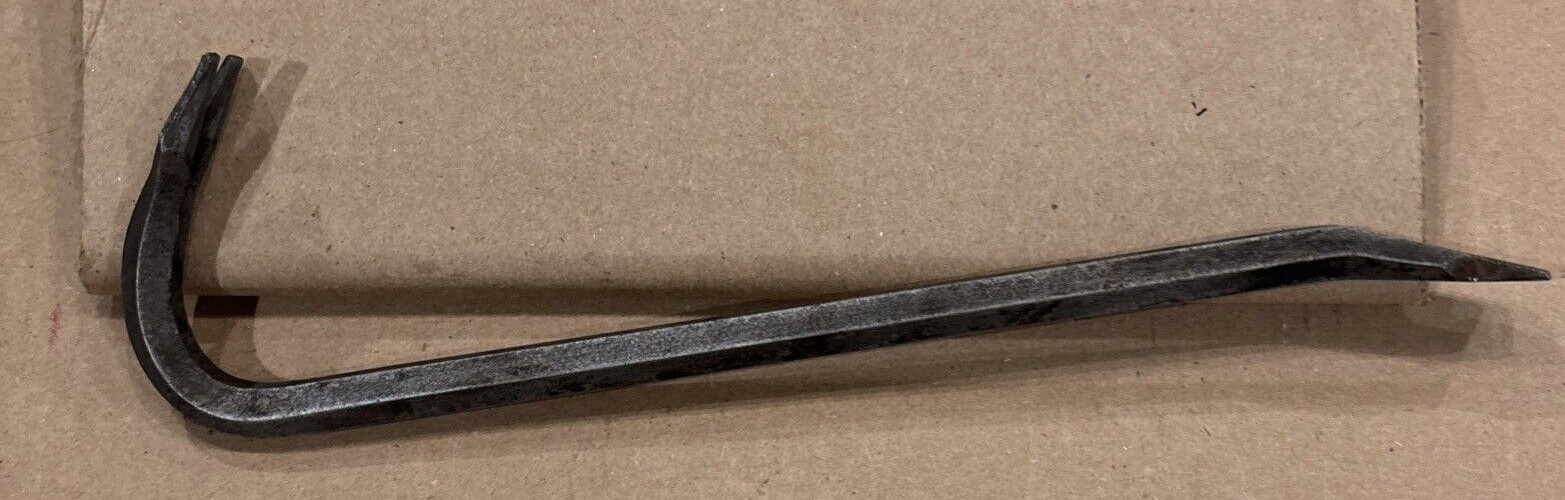 Vtg Goose Neck Crowbar 11.5" Ripper Nail Remover Quality DIY Carpenter Tools