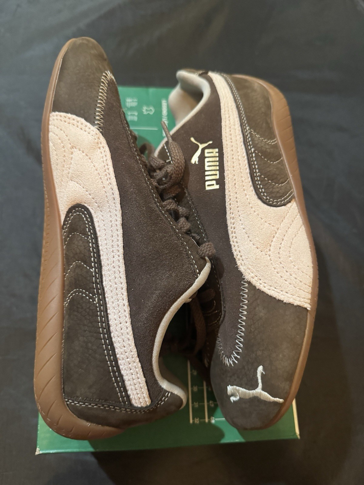 Puma Speedcat Wine Club Womens Sneakers Chocolate Jasmin Flower 402562_01 Sz 6.5