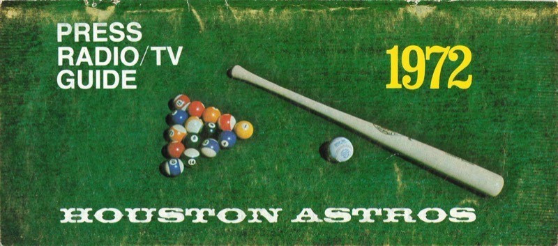 1972 Houston Astros Media Guide Roster - 60-page Baseball Booklet Reprint