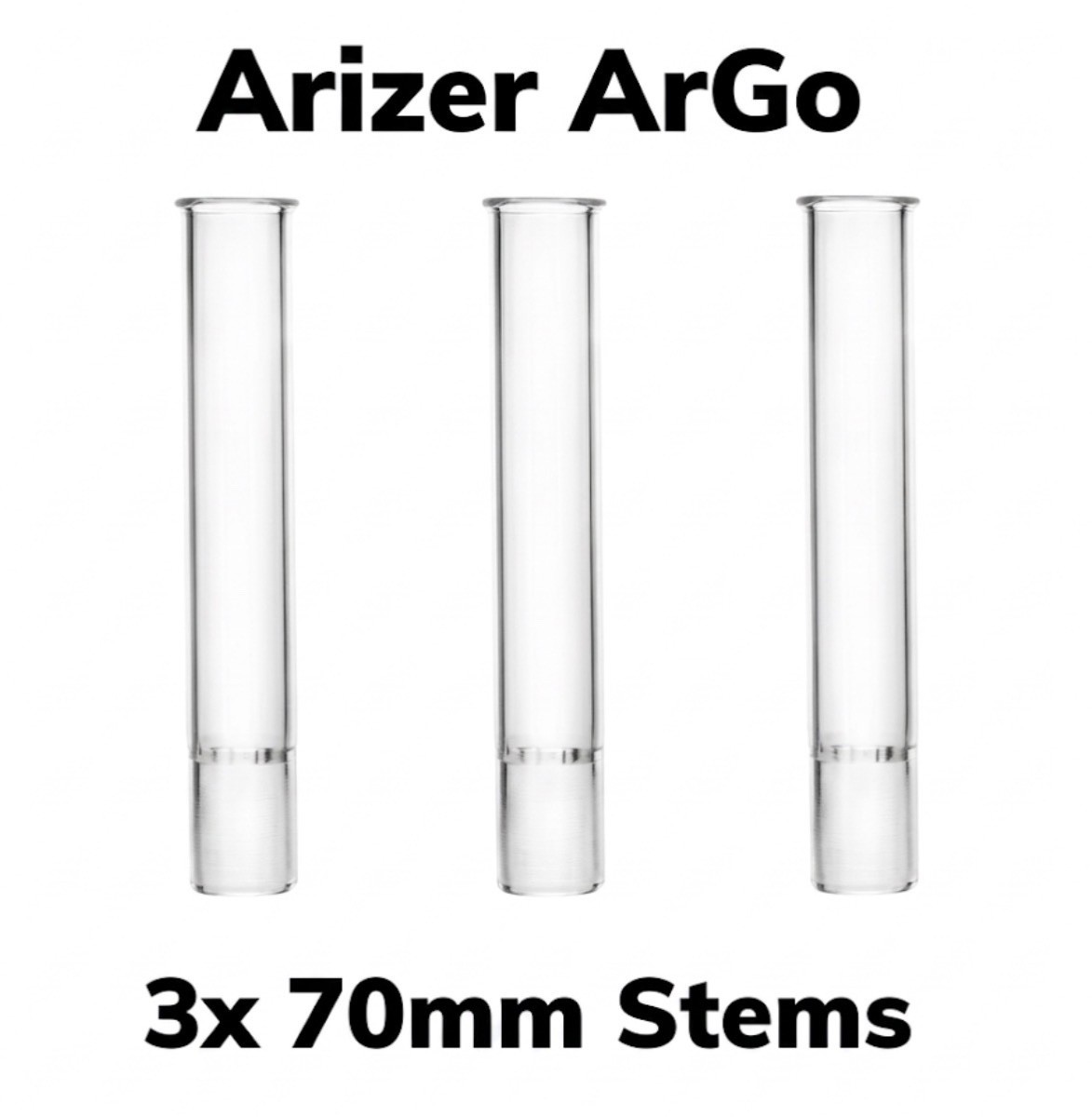 3x ArGo Glass Stems | 7cm Glass Stem Aromatherapy Replacement Parts