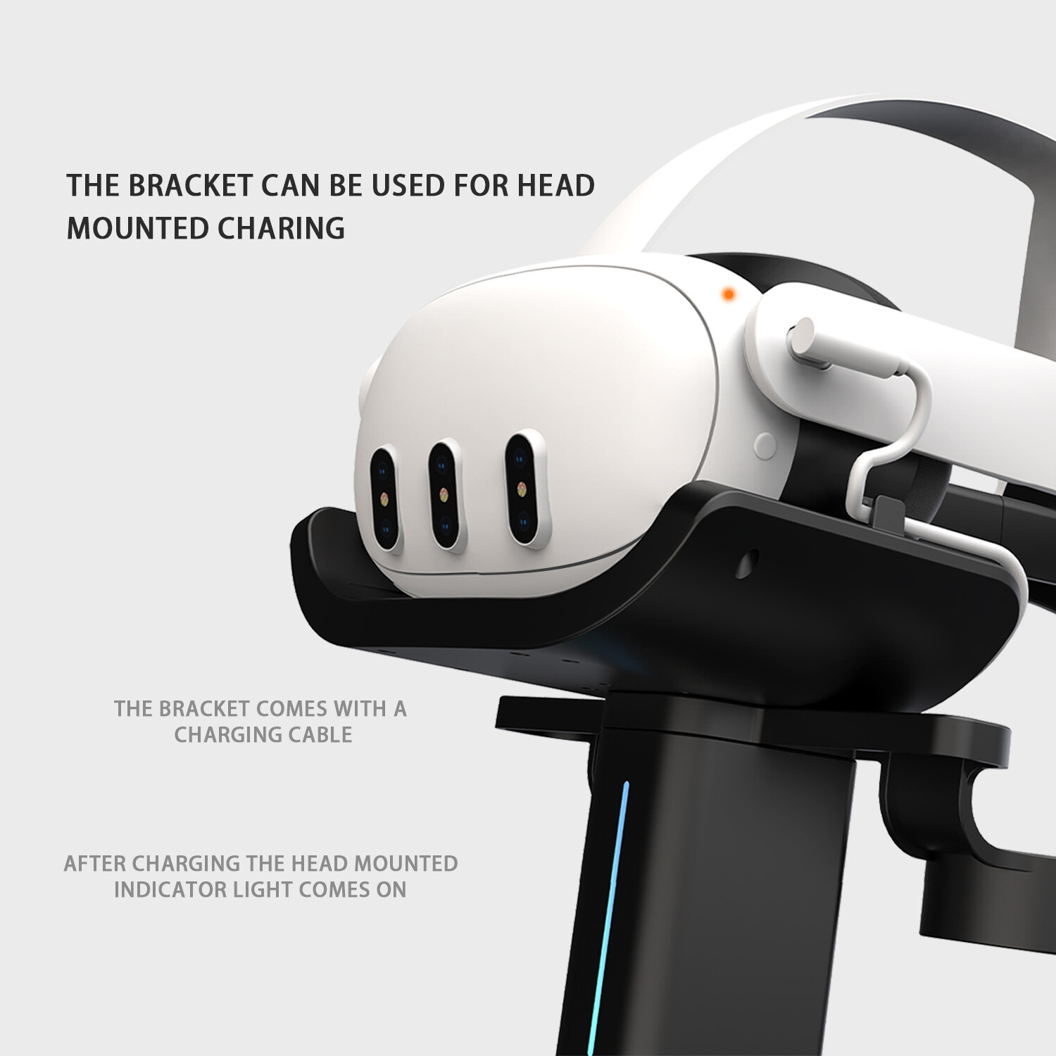 Display Stand for Quest 3 Headset Controllers Desk Base Charging Dock Holder