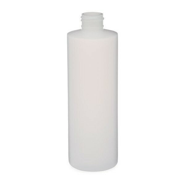 Cylinder Round Bottle with 24/410 neck-HDPE-16 ounce--Fluoronated--Lot of 4