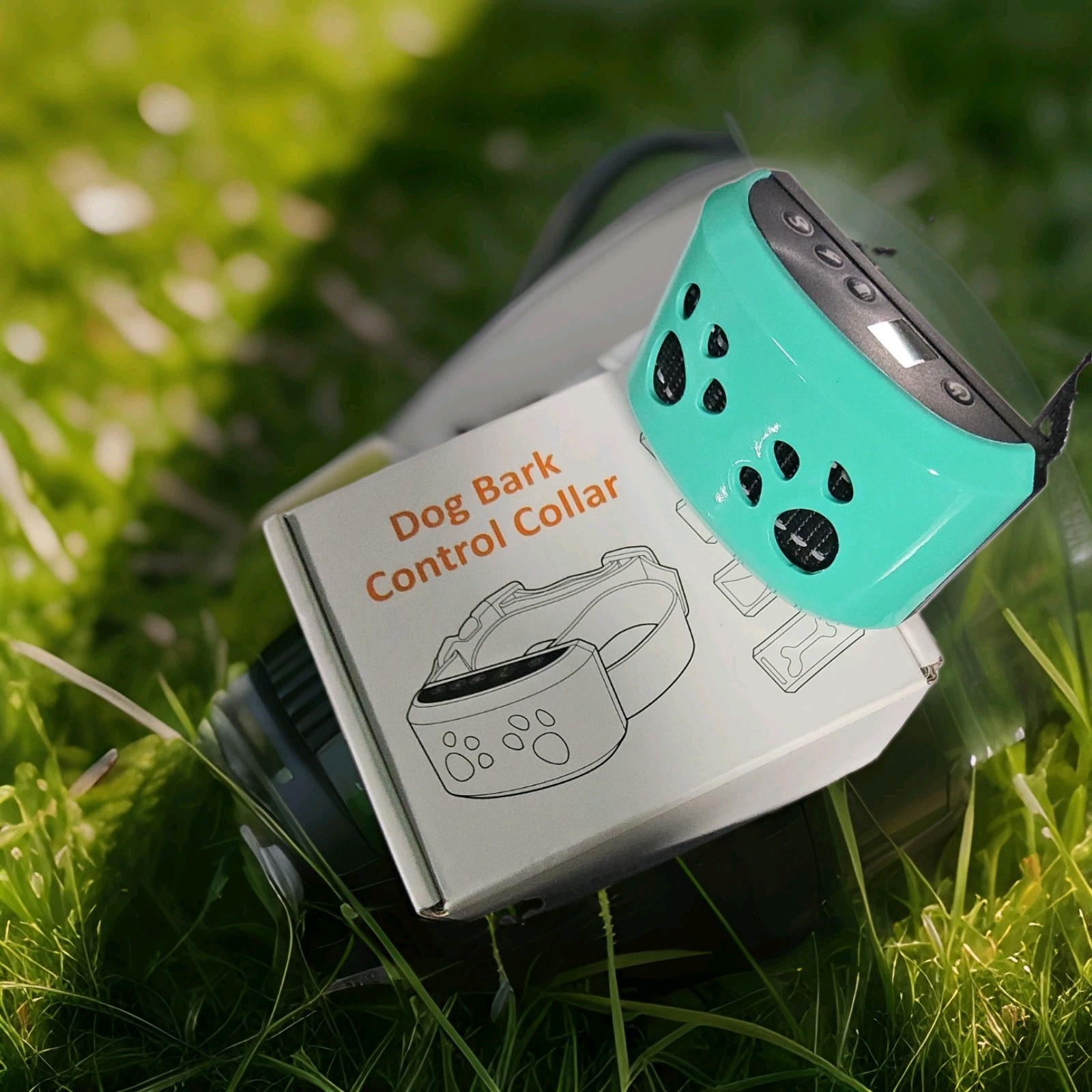 Smart Dog Bark Control Replacement Collar by FAFAFROG Collar Only No Charger Grn