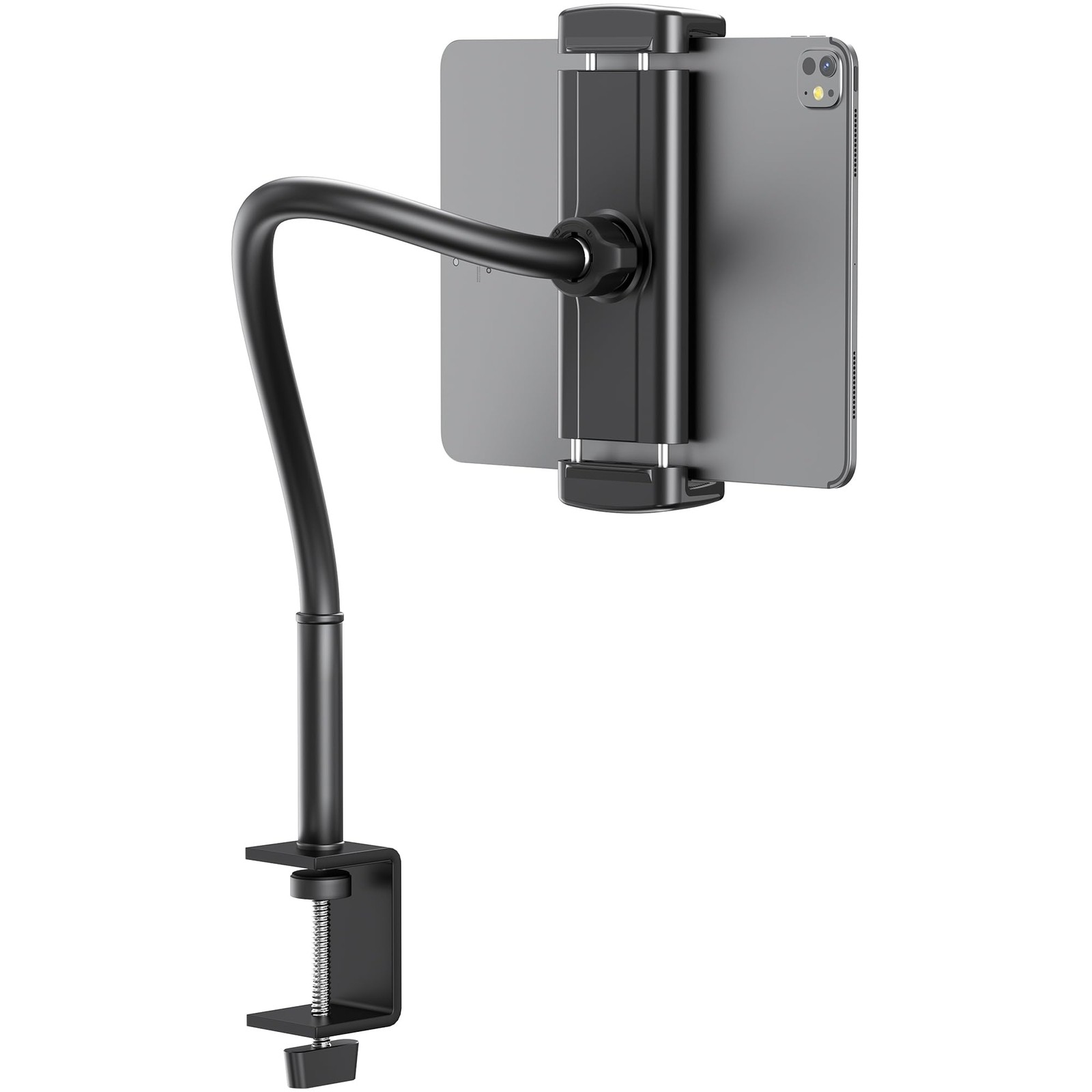 Universal Tablet Holder Gooseneck Clamp Mount 4.713.5 Inch Devices HandsFree U
