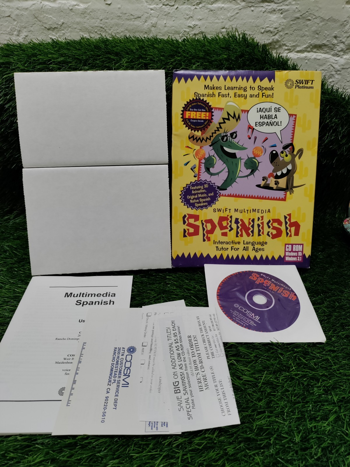 Swift Multimedia Spanish (Win 3.1/95 CD-Rom, Big Box, 1996)
