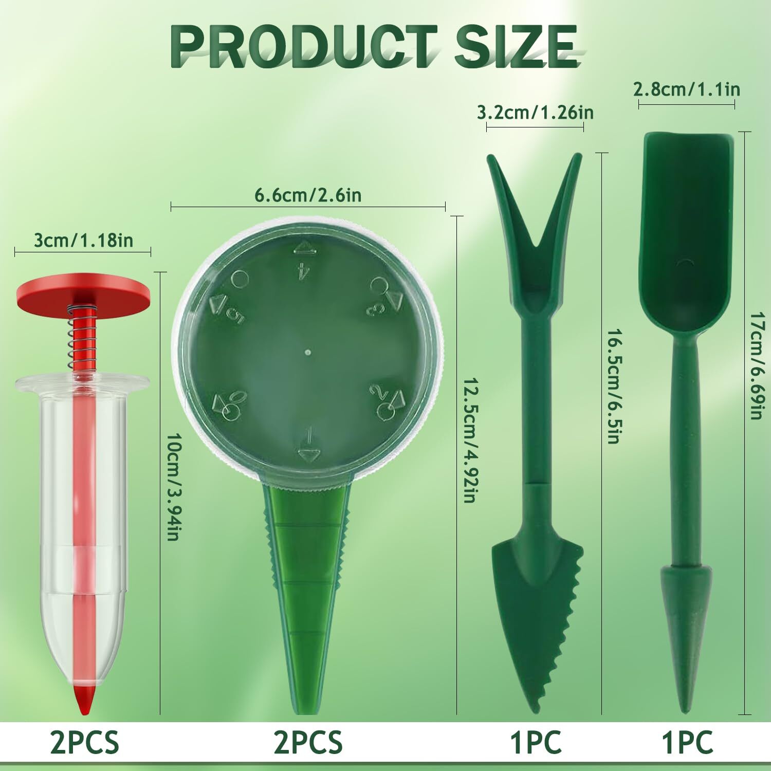 6 Pcs Mini Sowing Seed Dispenser Seed Planter Tool Mini Hand Seed Spreader