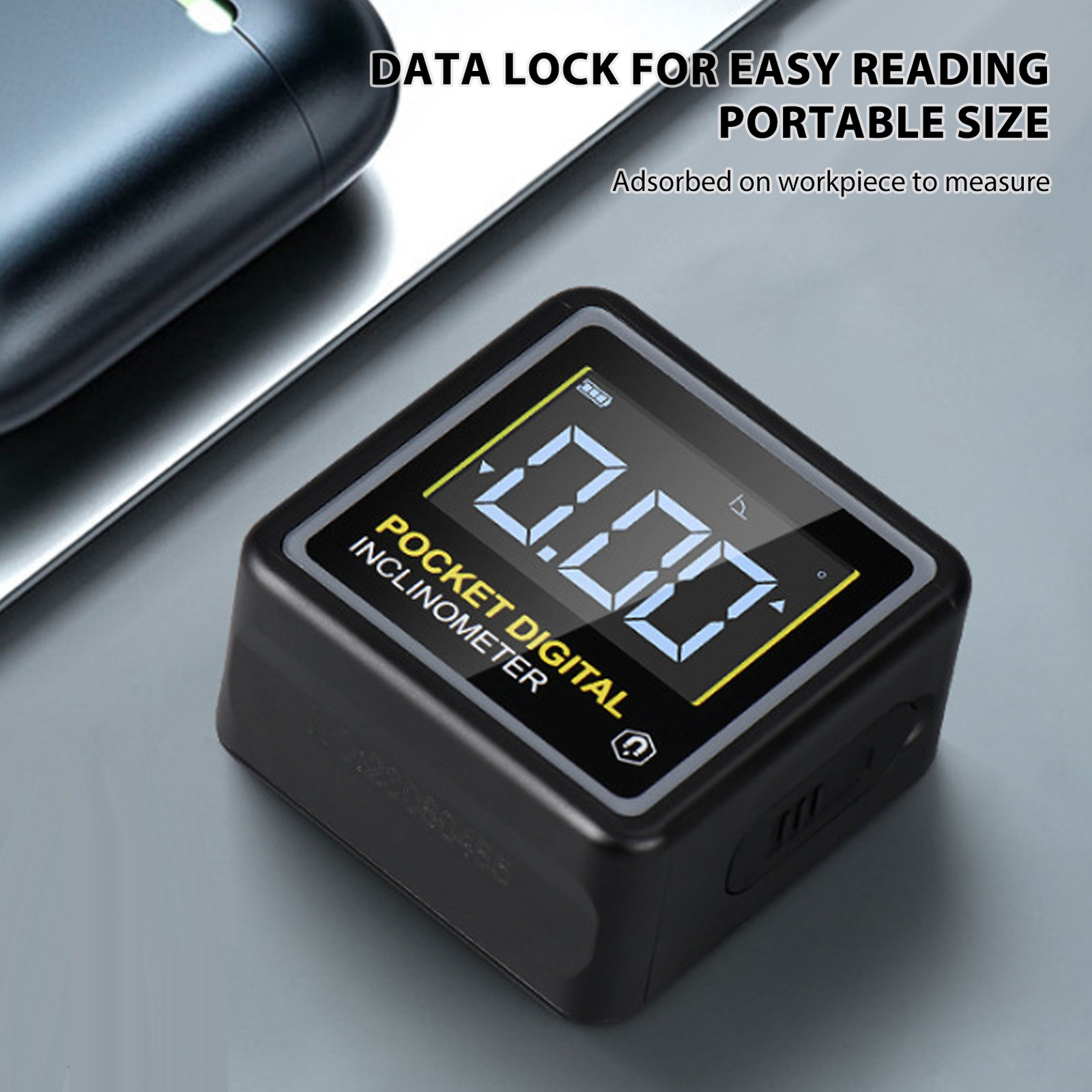 Pocket Digital Inclinometer Protractor Magnetic Angle Finder Measuring Tool CST