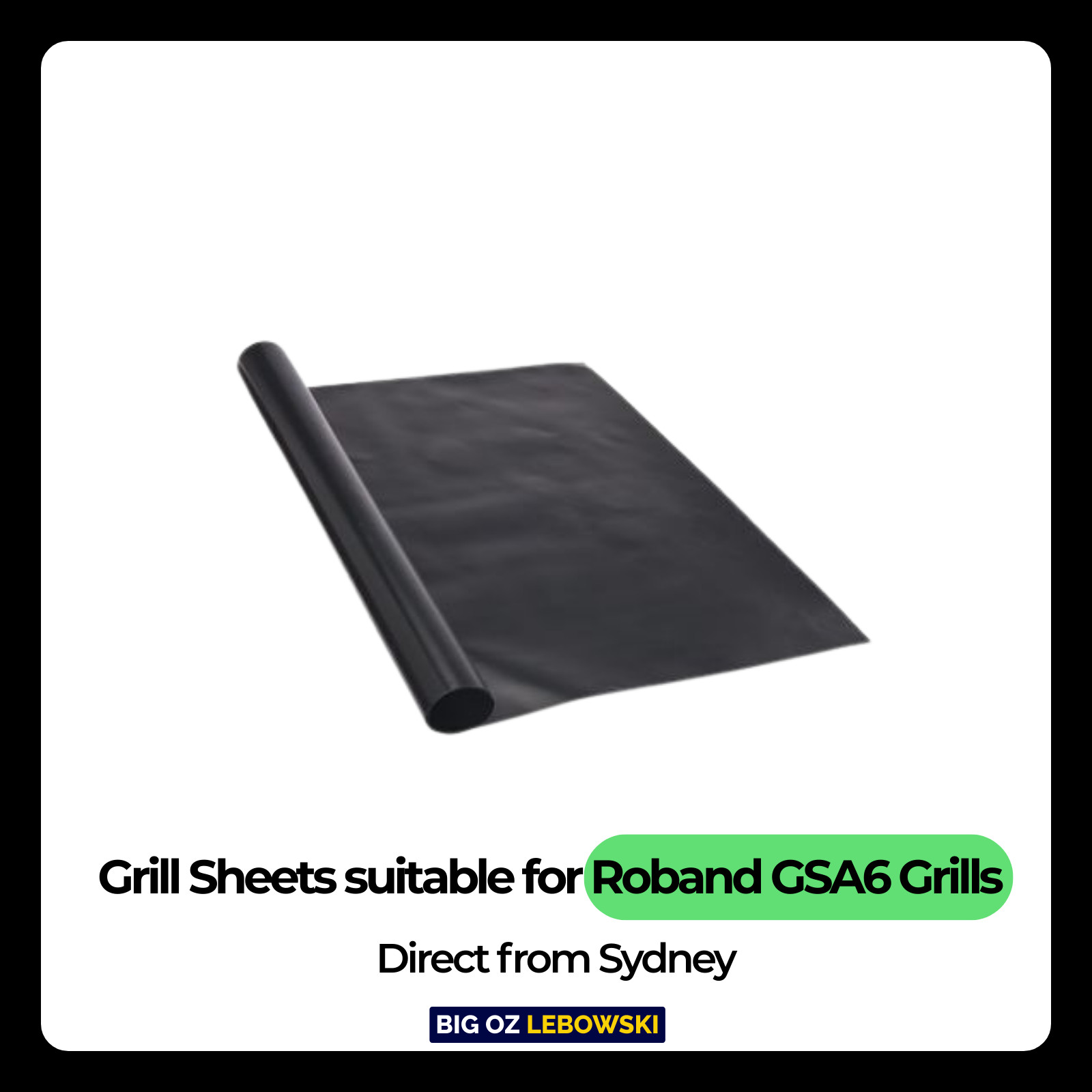 10pk PTFE Grill Sheets 370 mm x740 mm for Roband GSA610 (PGS610)-Teflon
