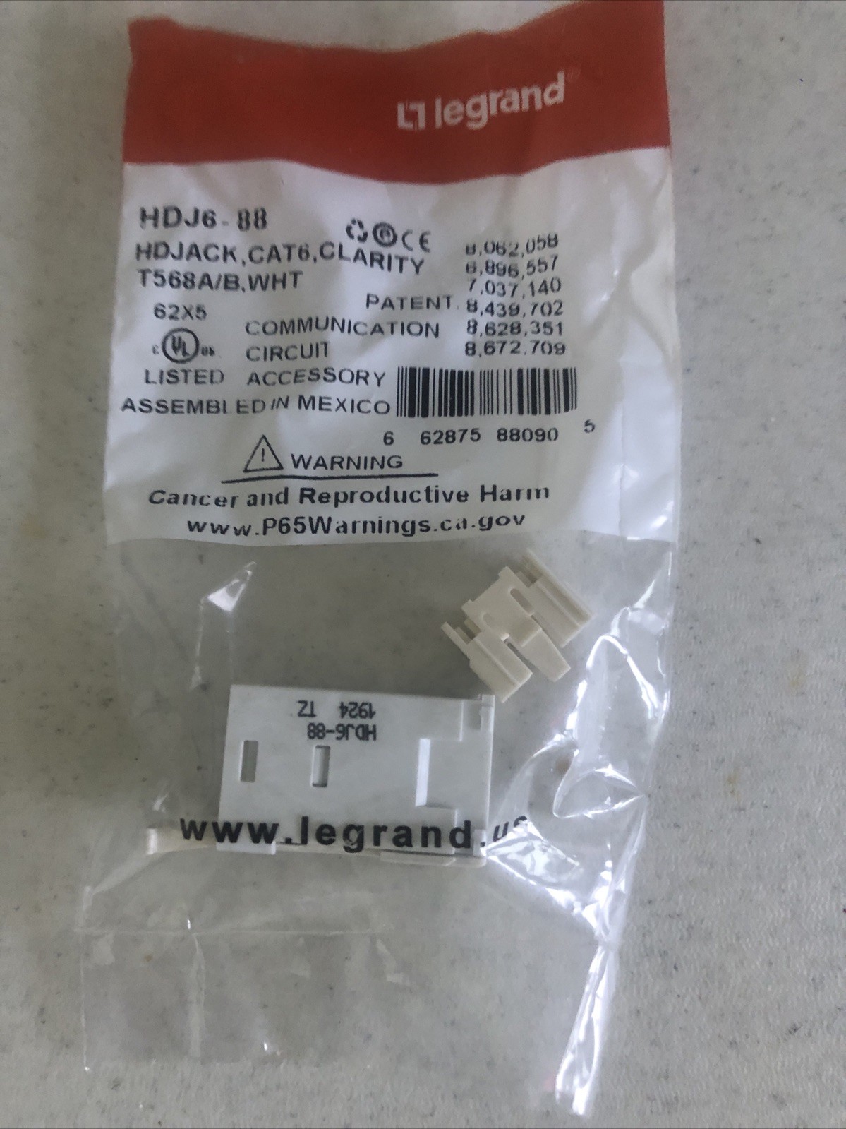 ortronics clarity OR-HDJ6-88 White Insert