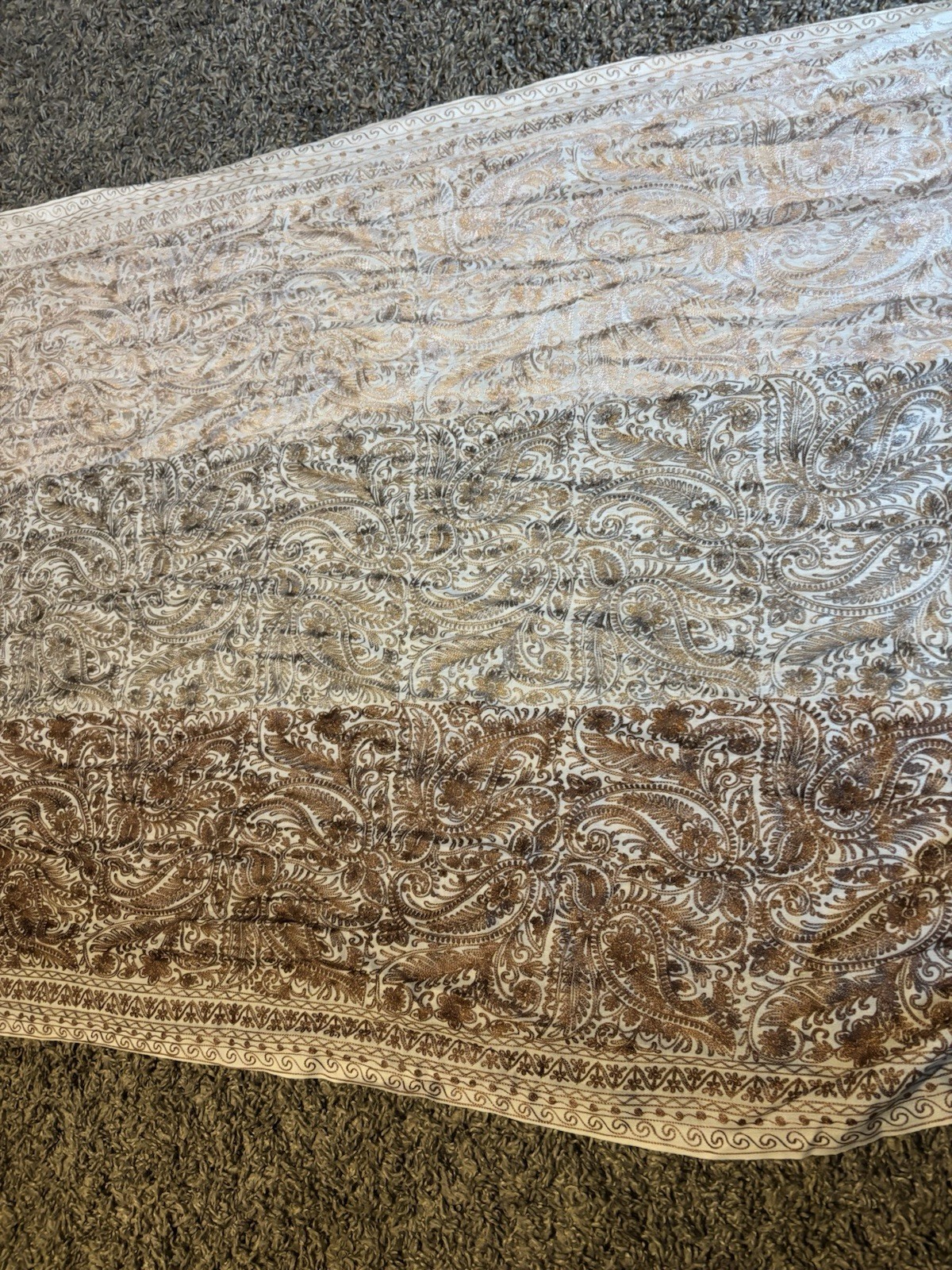 Hand Embroidered Pashmina Cashmere Scarf