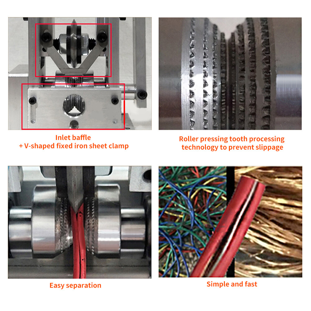 Electric Semi-auto Wire Stripping Machine Manual Cable Stripper Copper Recycling