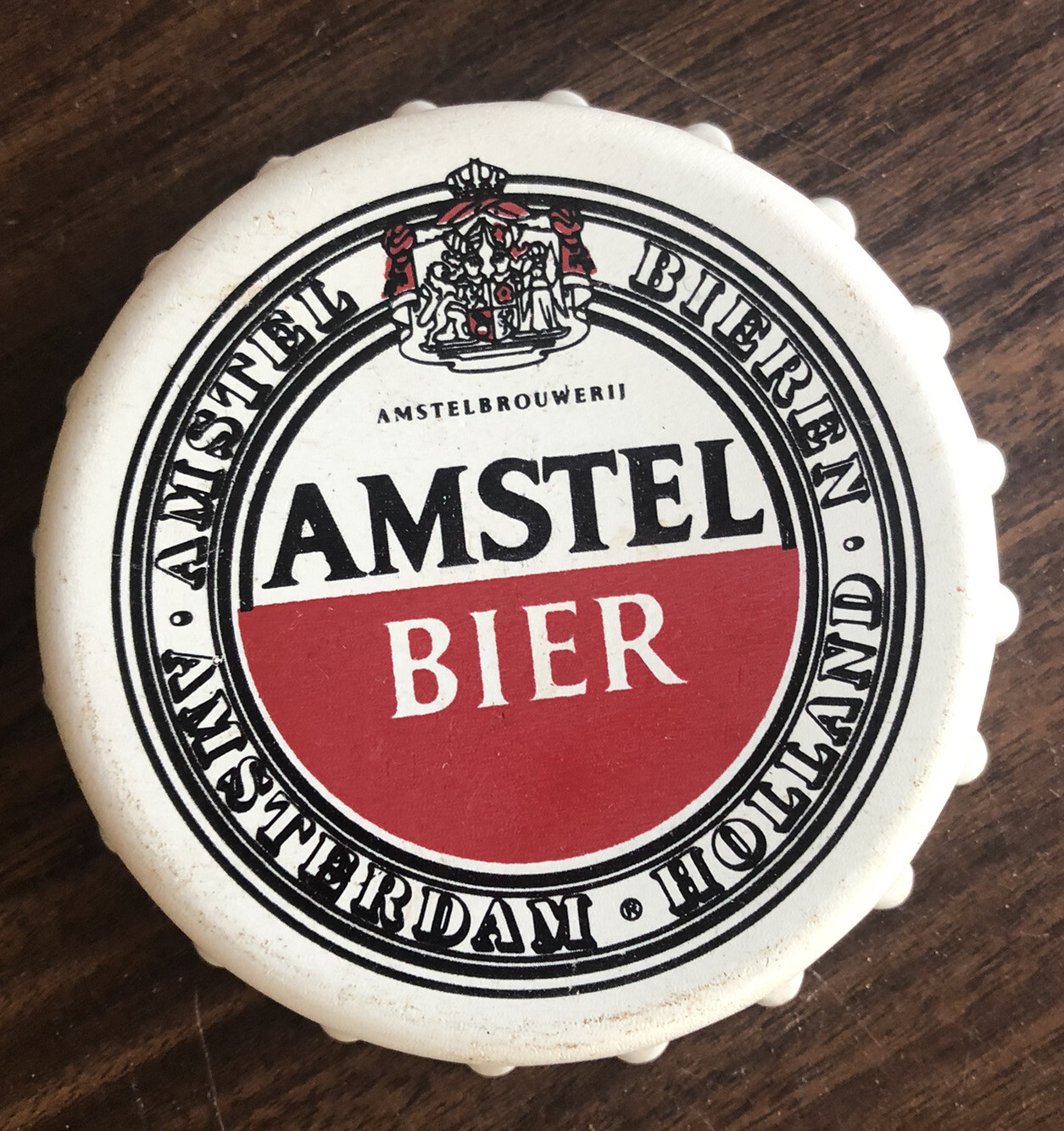 Amstel Bier Bottle Cap Shape Opener Amsterdam Holland Collectible