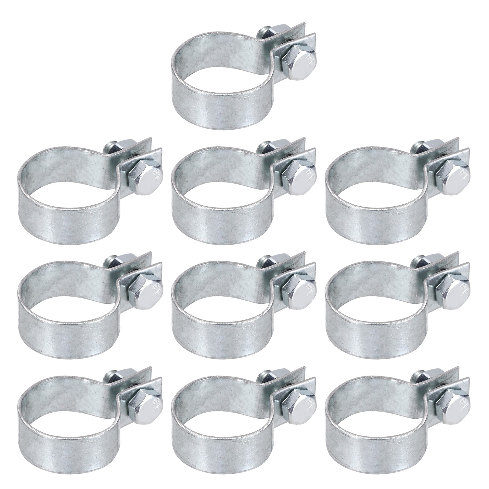 10Pcs Brace Bands, Galvanized Steel Chain Link Fence Bands for 1-11/32" Post