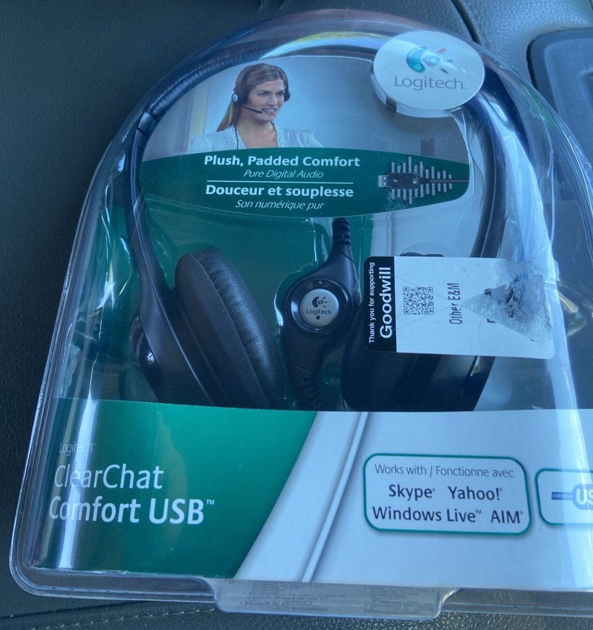 Logitech ClearChat Comfort USB Headset with Noise Cancelling Microphone SEALED