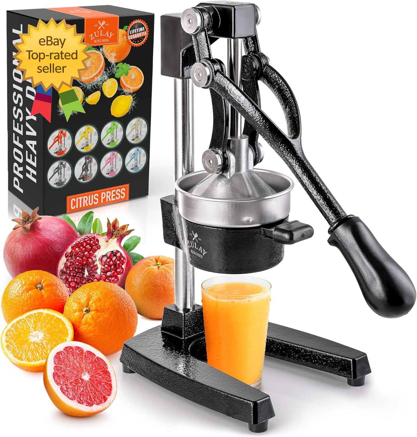 Cast Iron Juicer  Easy To Clean Heavy Duty Manual Juicer Professional Citrus Jui