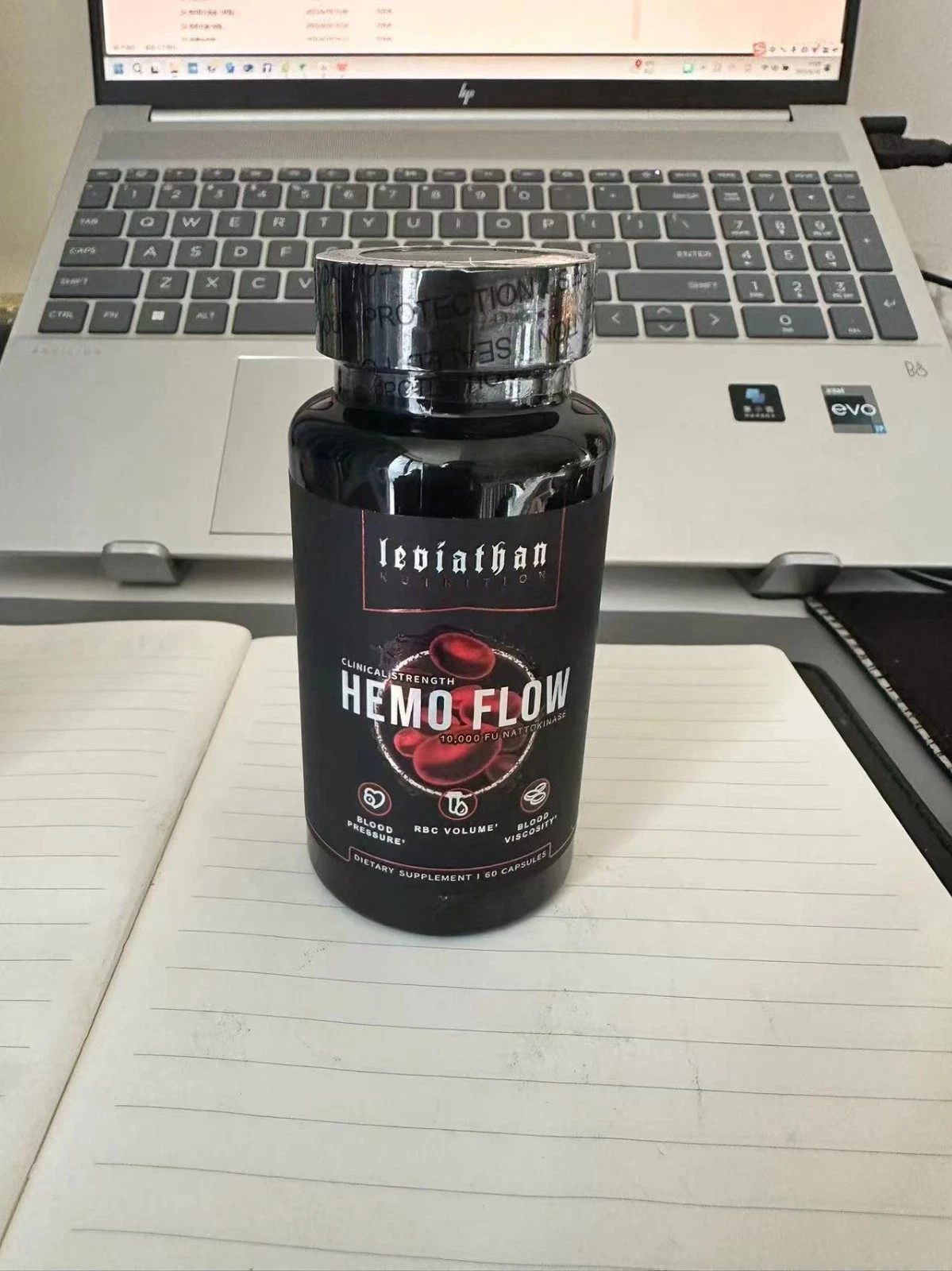 Leviathan Nutrition Hemo Flow Supplement with Nattokinase for Nitric Oxide
