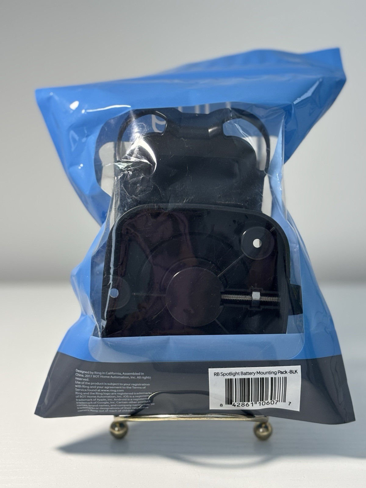 Genuine Ring Spotlight Battery Mounting Pack Black New Sealed