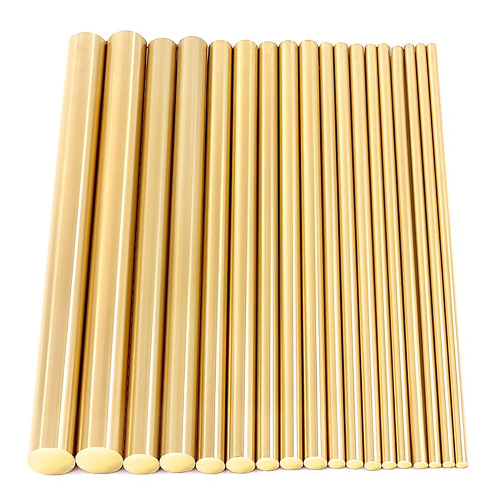 5PCS Brass Rod Pins 200mm Length Knife Handle Pin Rivets 3/4/5/6mm Diameter ^