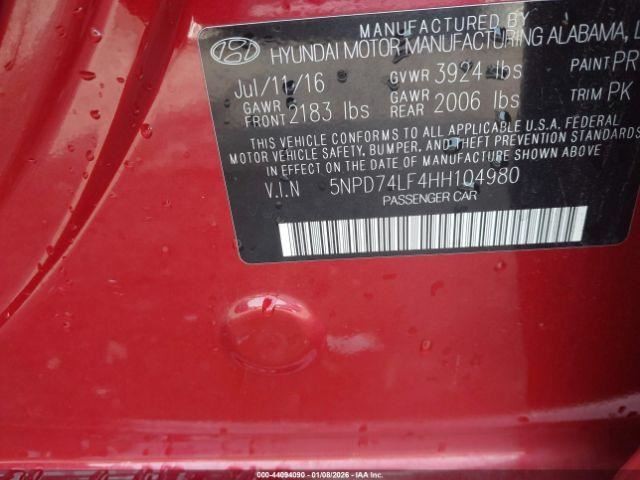 ELANTRA 2017 Glove Box 4953707
