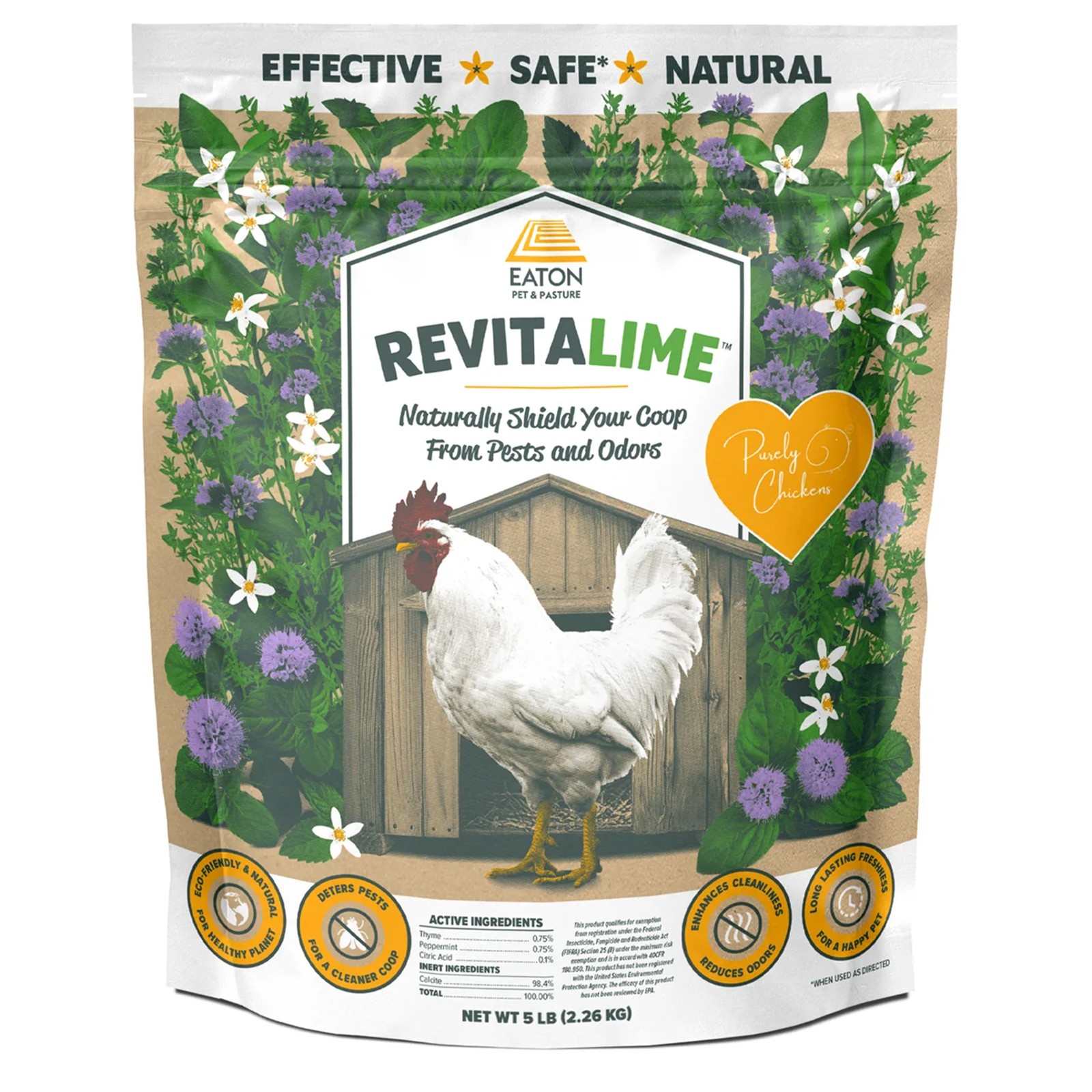 Eaton Pet and Pasture Revitalime Natural Coop Freshener, Odor and Pest Control