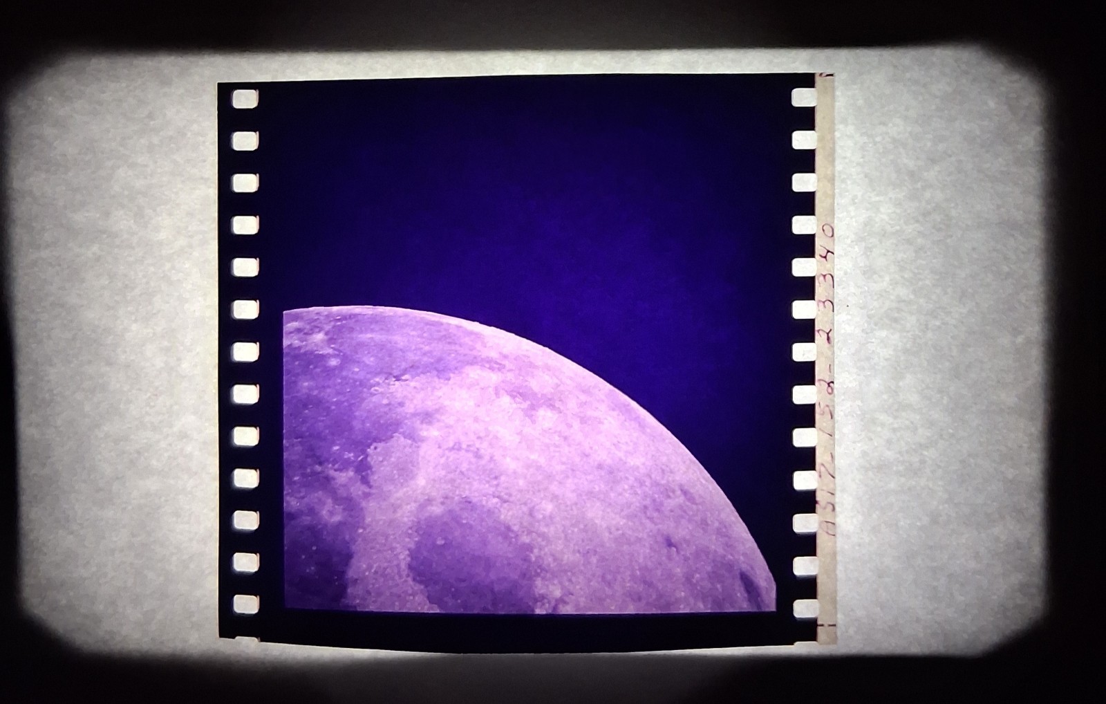 VINTAGE NASA APOLLO 17 70MM FILM CELL/CUTOUT AS17-152-23340