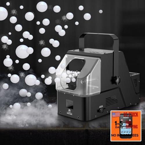 Bubble Fog Machine, 3-in-1 Bubble Fogger with Remote Control | 450W Power,