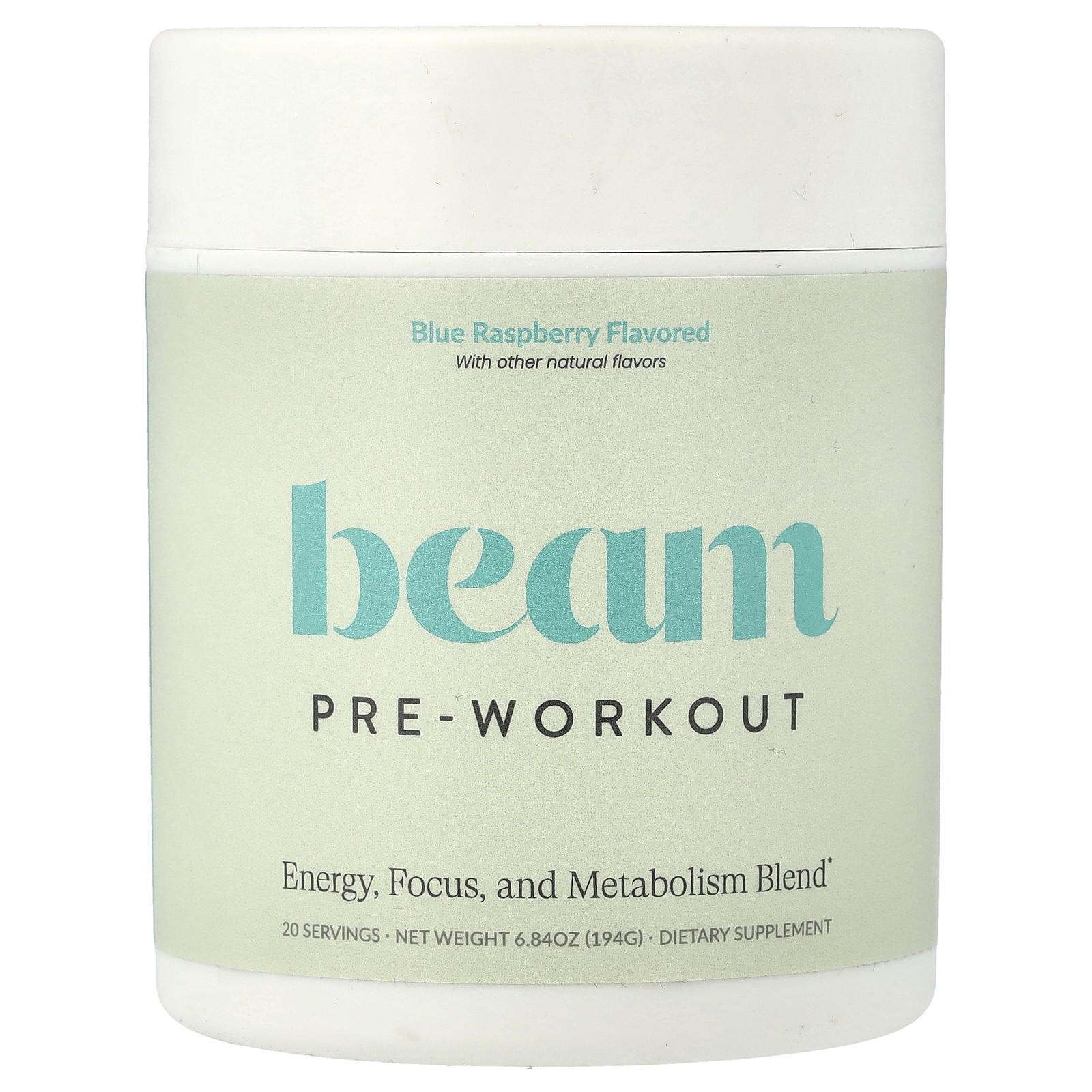 Pre-Workout, Blue Raspberry, 6.84 oz (194 g)