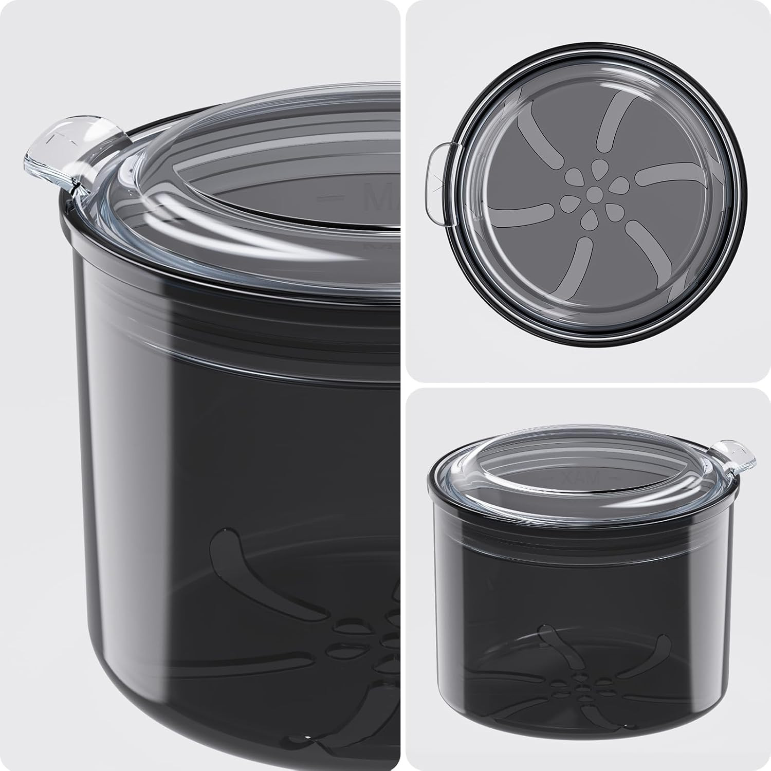 Denture Case, Denture Bath Cup with Brush, Denture Container Cups for Soaking De