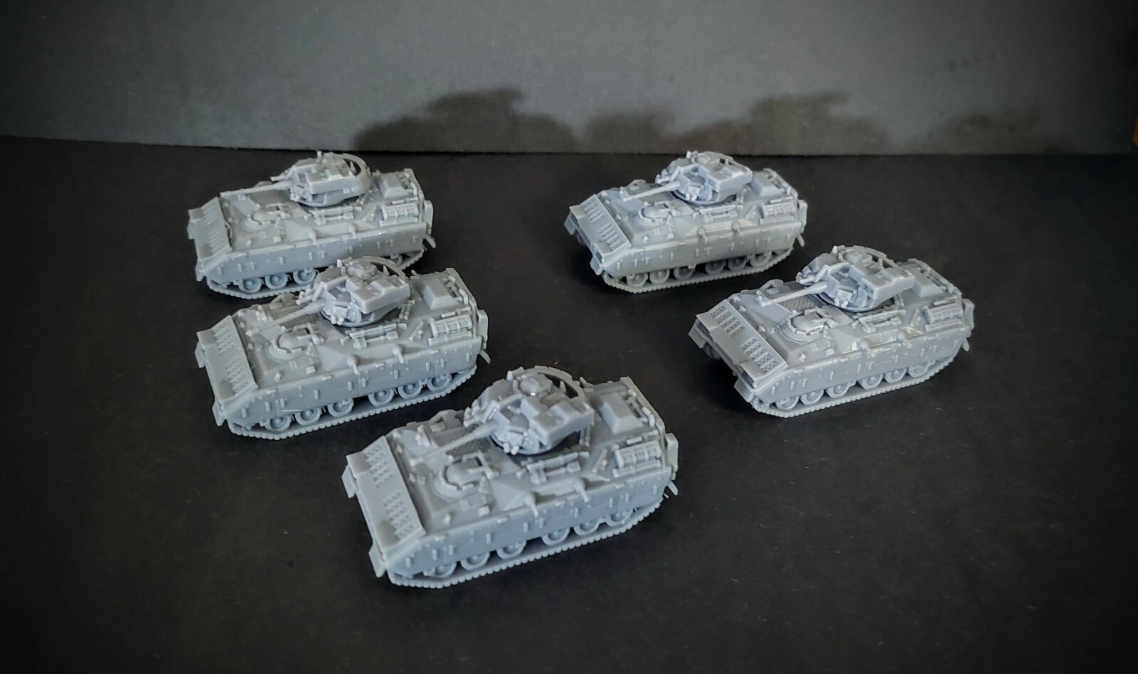 N Scale U.S. M2 Bradley AFV Platoon lot X5 resin 1/160th scale