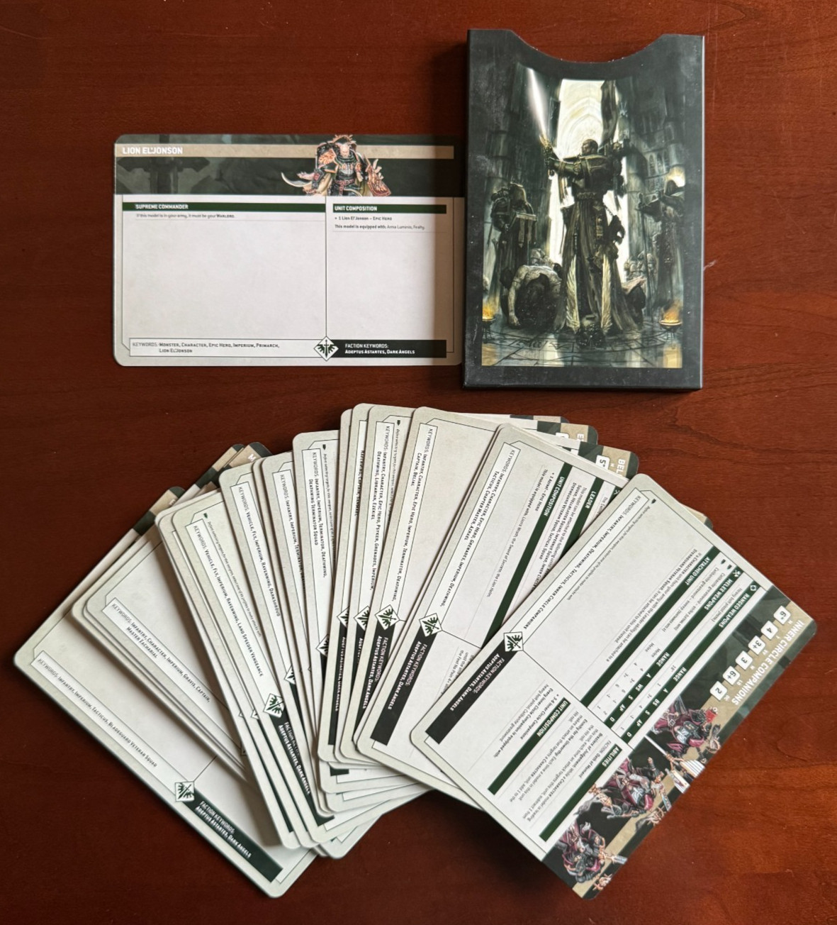Warhammer 40k Dark Angels Limited Edition Codex 10th Edition & Datasheet Cards