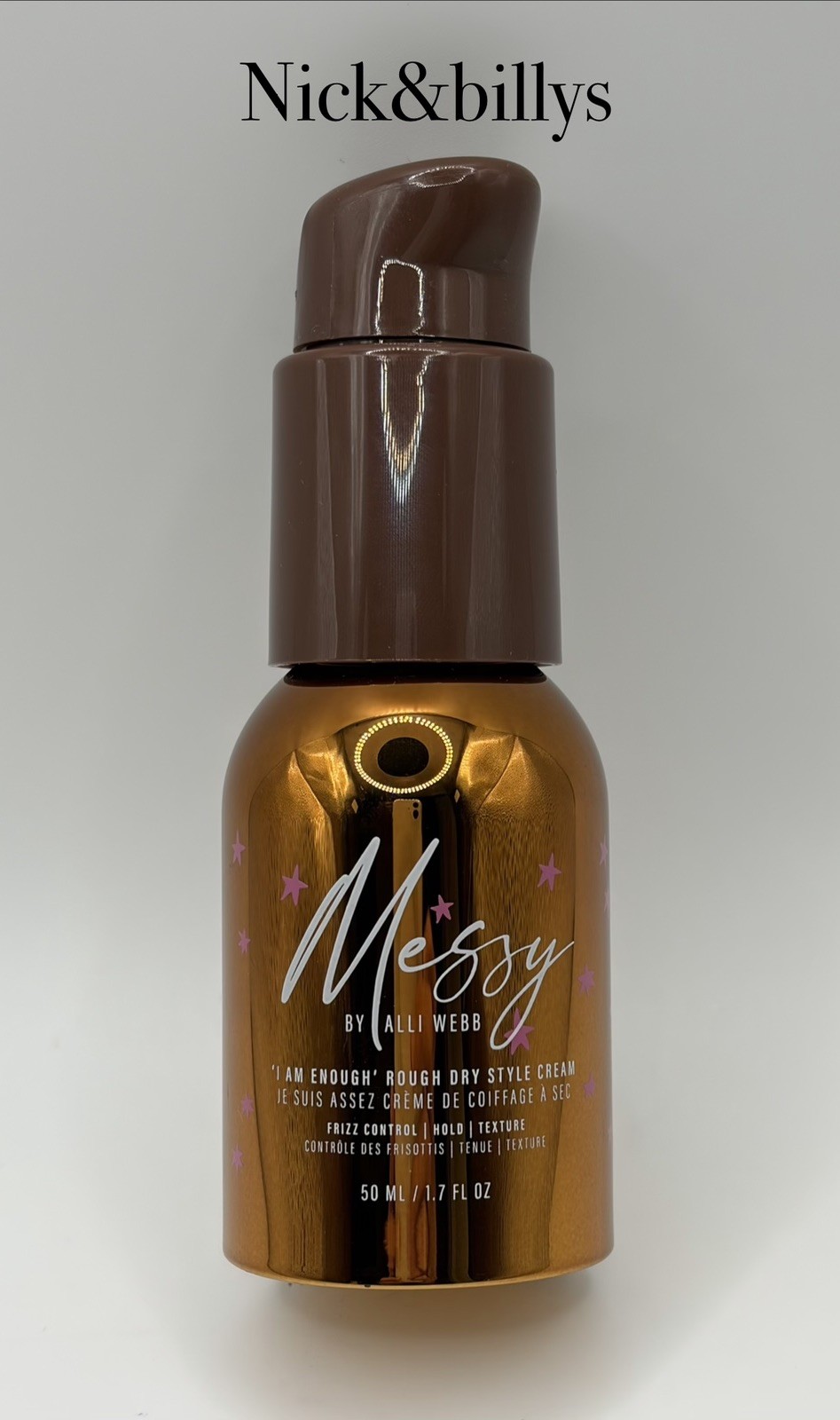 NEW Messy By Alli Webb I Am Enough Rough Dry Style Cream Travel Size 50ml/1.7oz