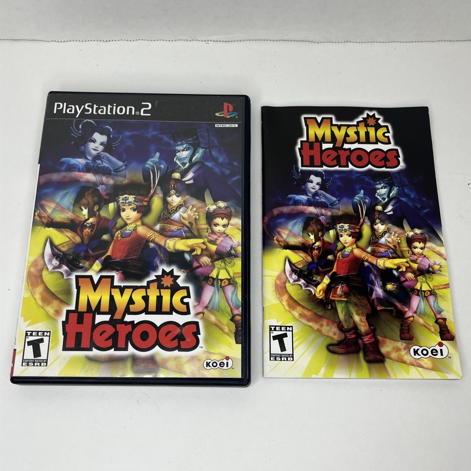 Mystic Heroes PS2 -Case and Manual Only -  No Game PlayStation 2 w/ Reg Card
