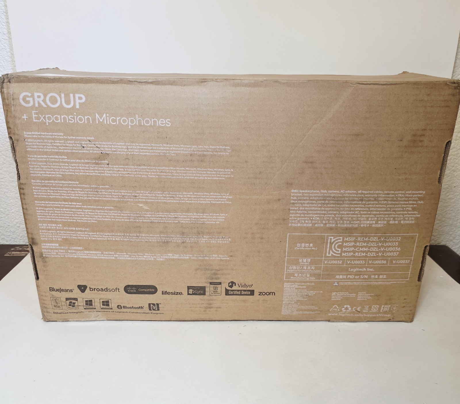 Logitech Group Video Conferencing Bundle + Expansion Mics 960-001060 SEALED