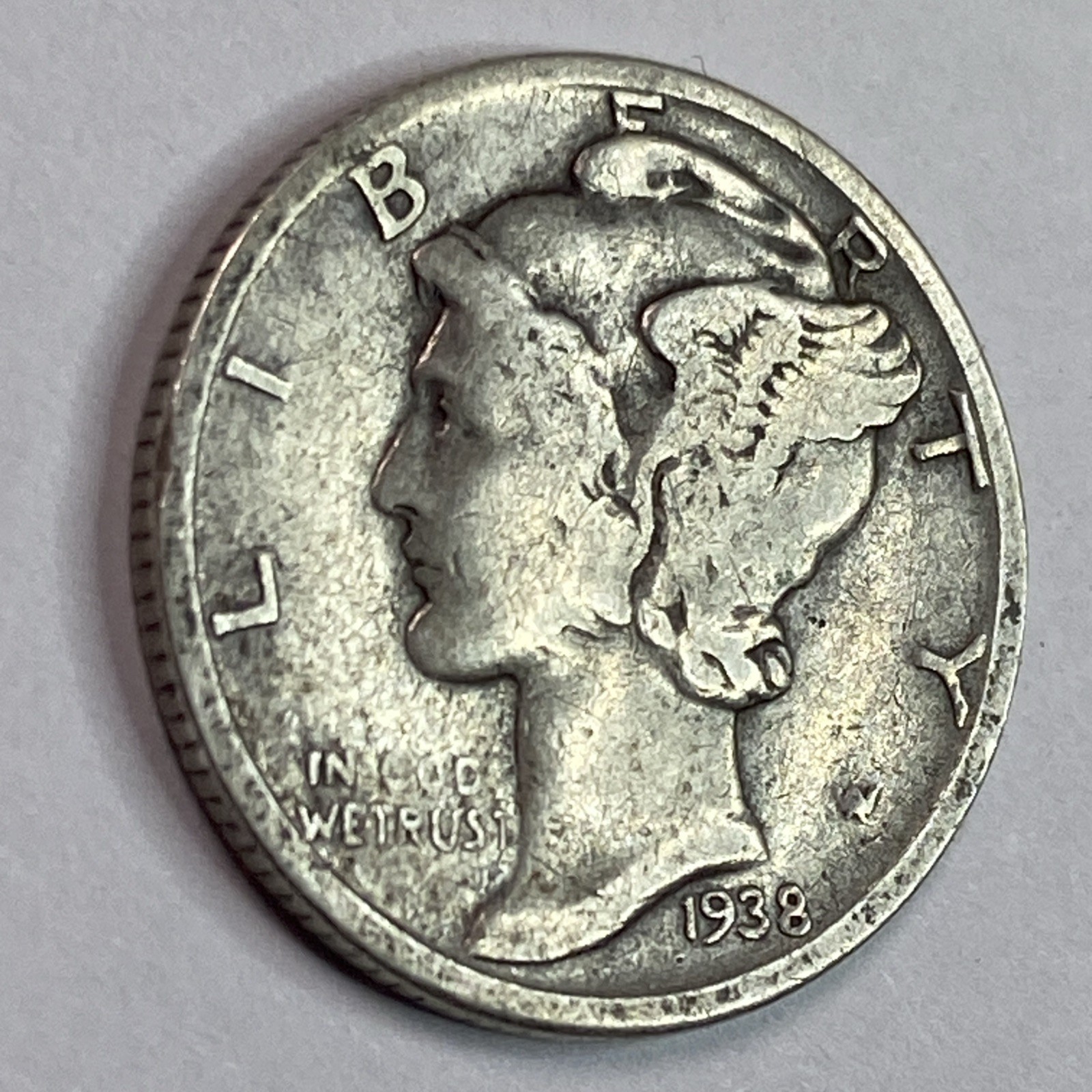 1938-D Mercury Dime - 10c Nice Coin!