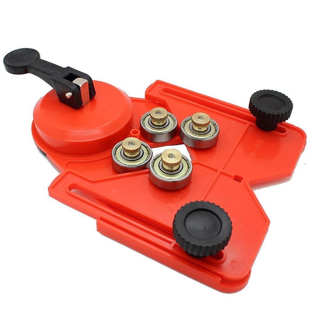 Used Drill Bit Hole Saw Guide Jig Fixture Vacuum Suction Base Cooler Input