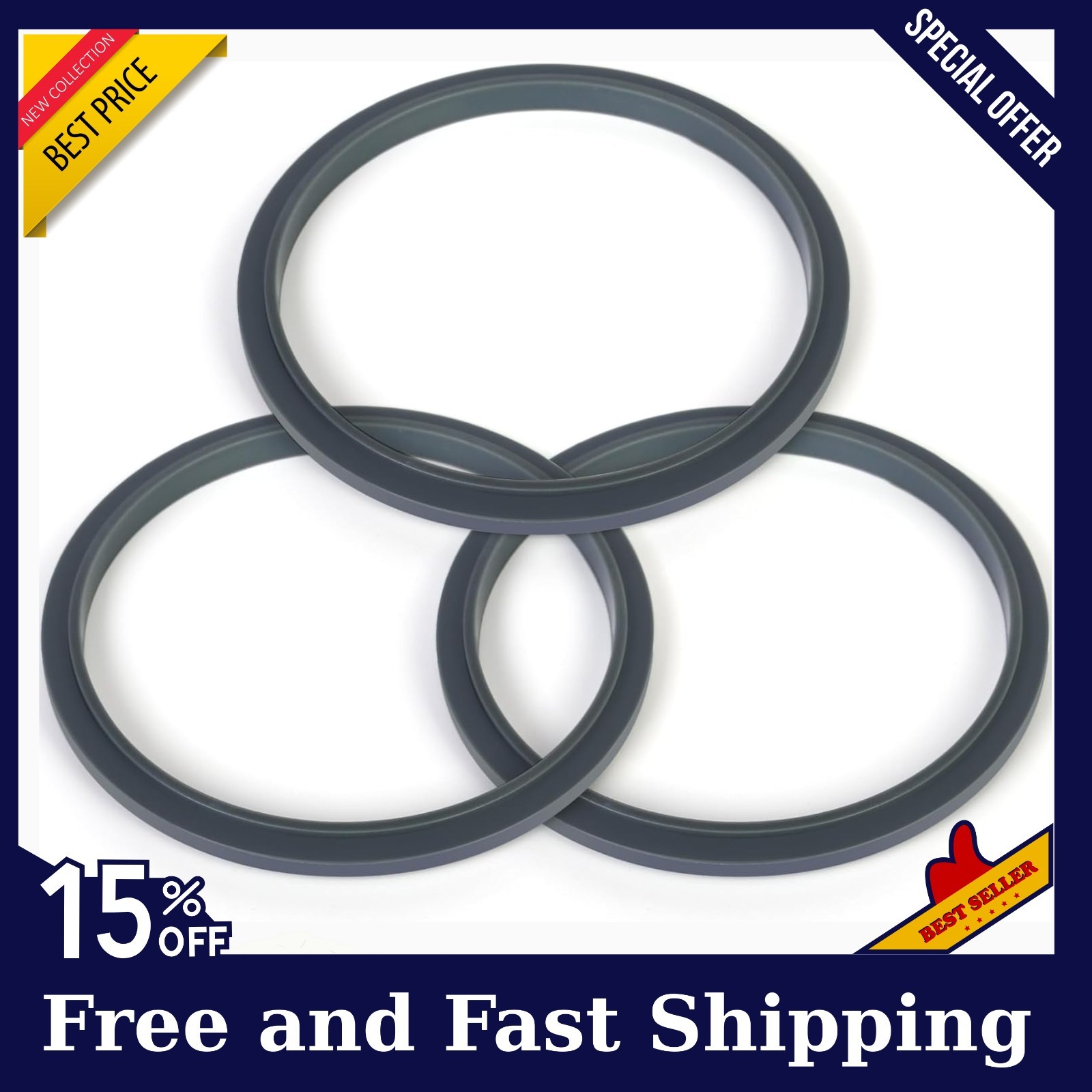 3PCS Gasket Seal Rings for NutriBullet 600W 900W Blender Replacement Parts, NEW!