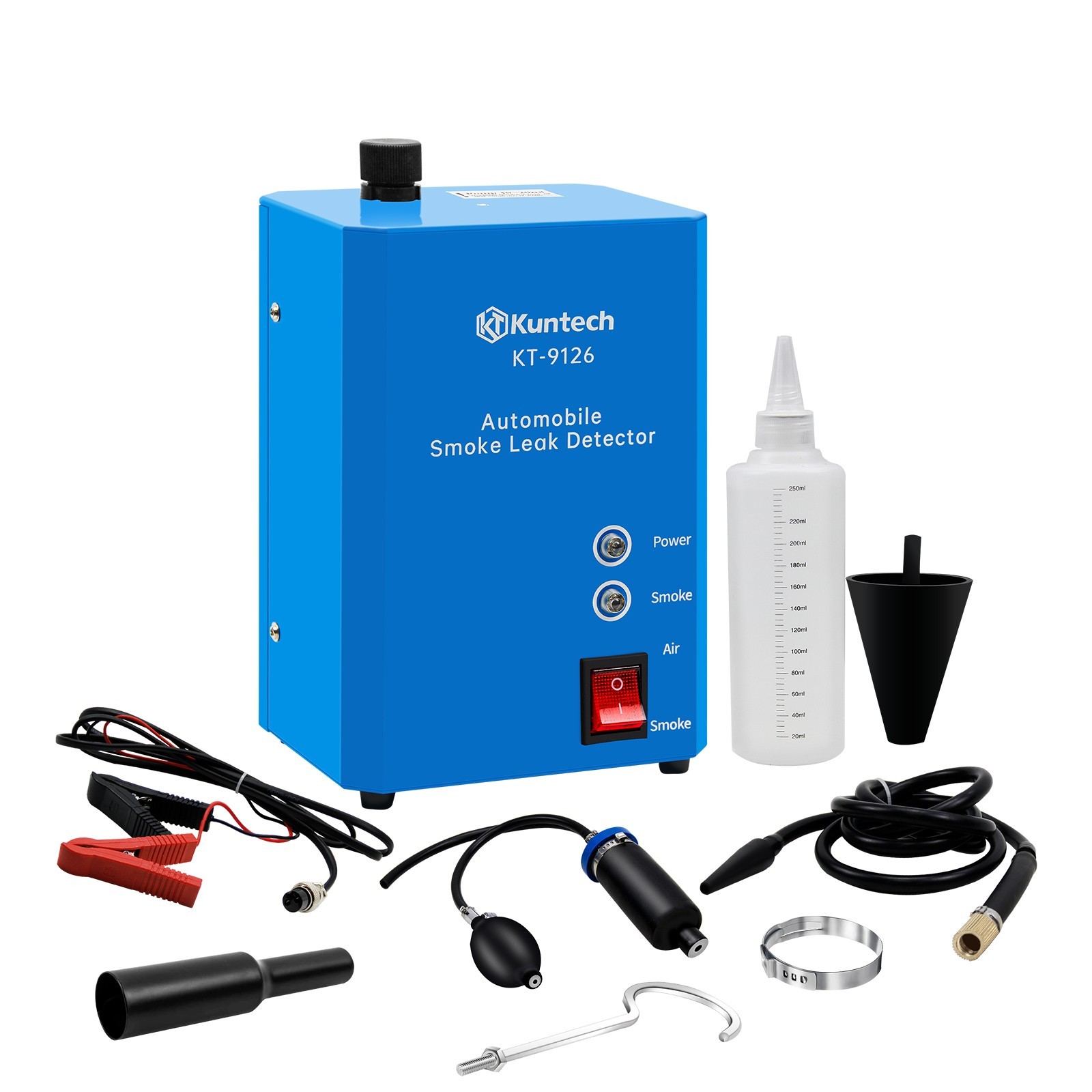 Automotive EVAP Smoke Machine Car Vacuum Leak Detector Tester w/250ml Test Oil