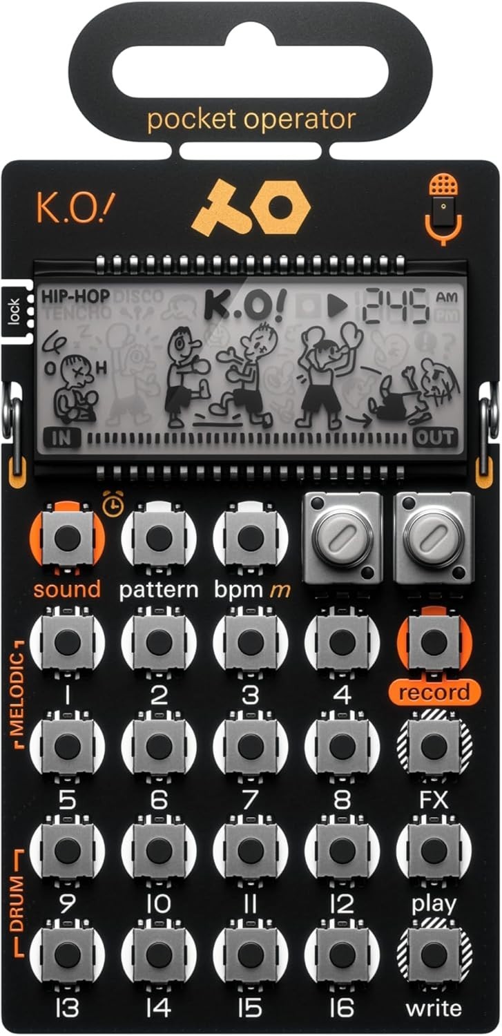 Compact PO-33 K.O.! Sampler & Drum Machine with 40 Sec Memory, Built-In Effects