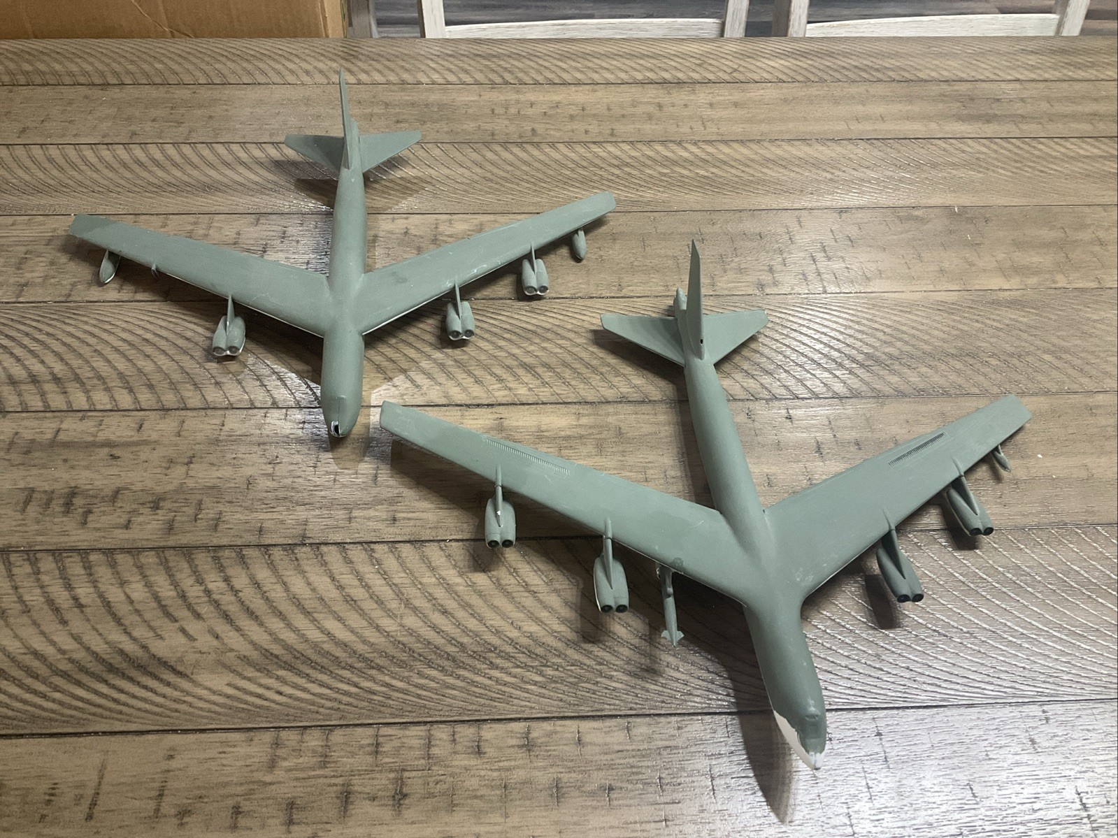 USAF Boeing B-52G Stratofortress Model With No Marking And Damaged/missing Parts