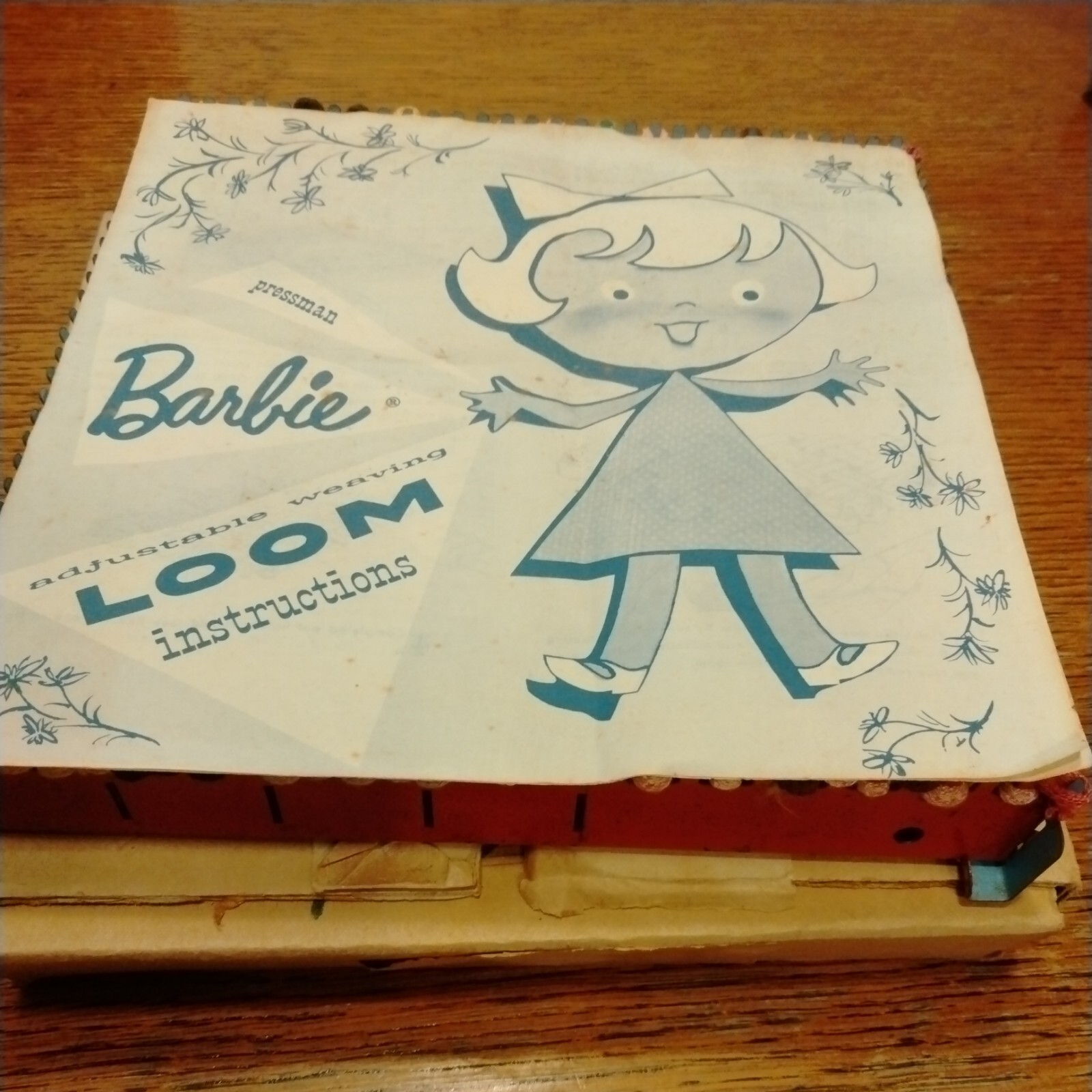 Way Vtg Vintage BARBIE pressman toy company 7" Weaving Loom NYC USA