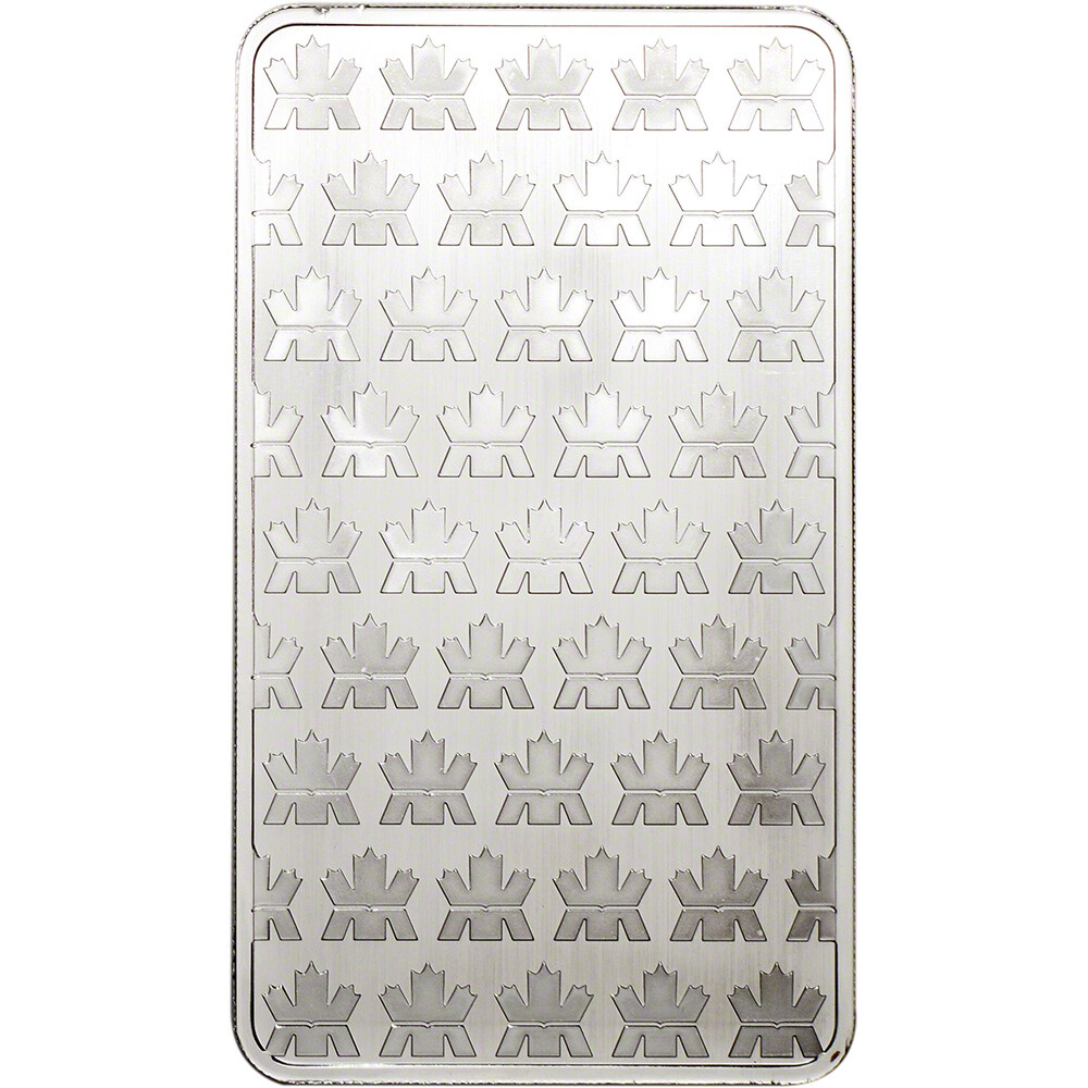 Two (2) 10 oz. RCM Silver Bar - Royal Canadian Mint .9999 Fine